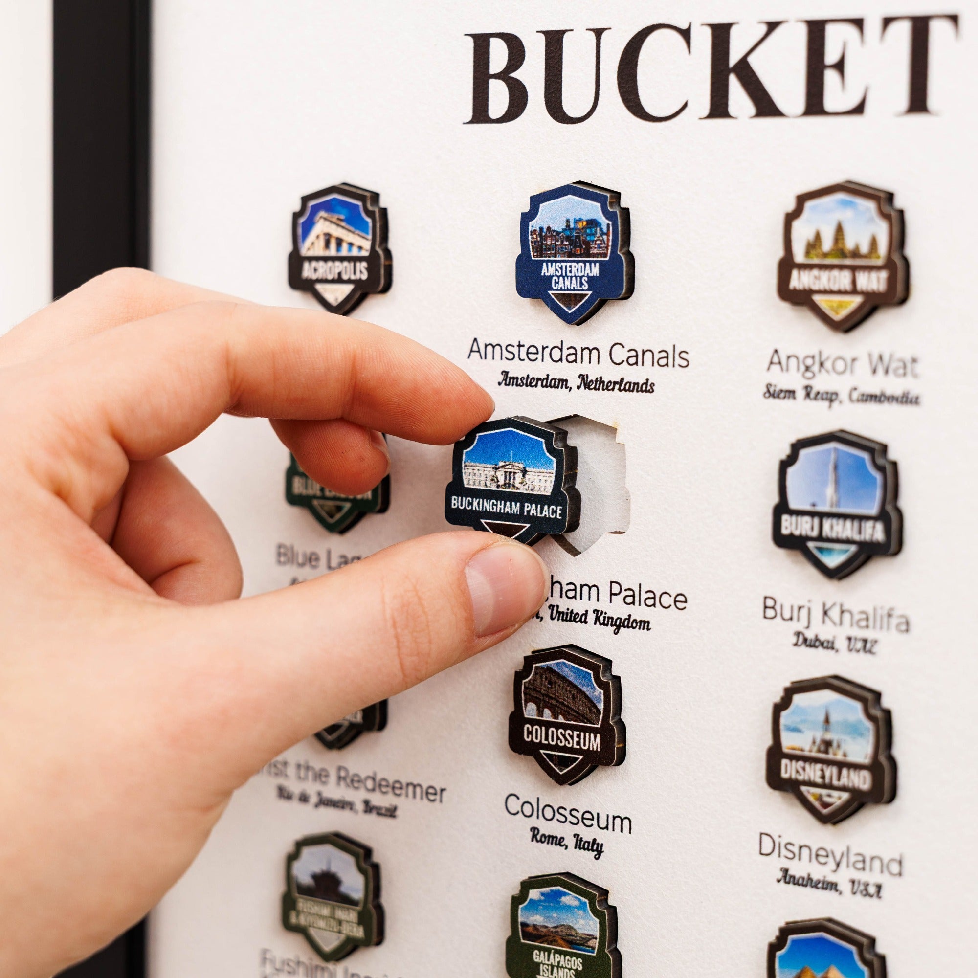 Poster Travel Tracker World Landmarks