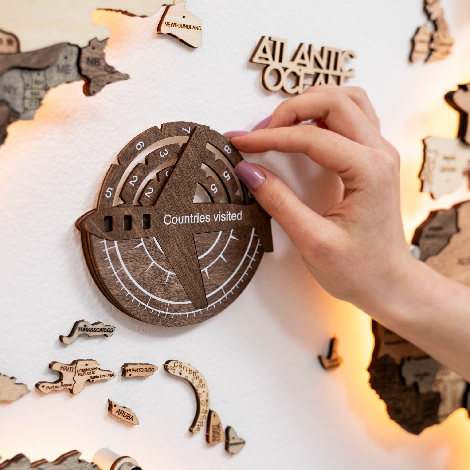 Travel Tracker 3D Wooden World Map | Enjoy The Wood