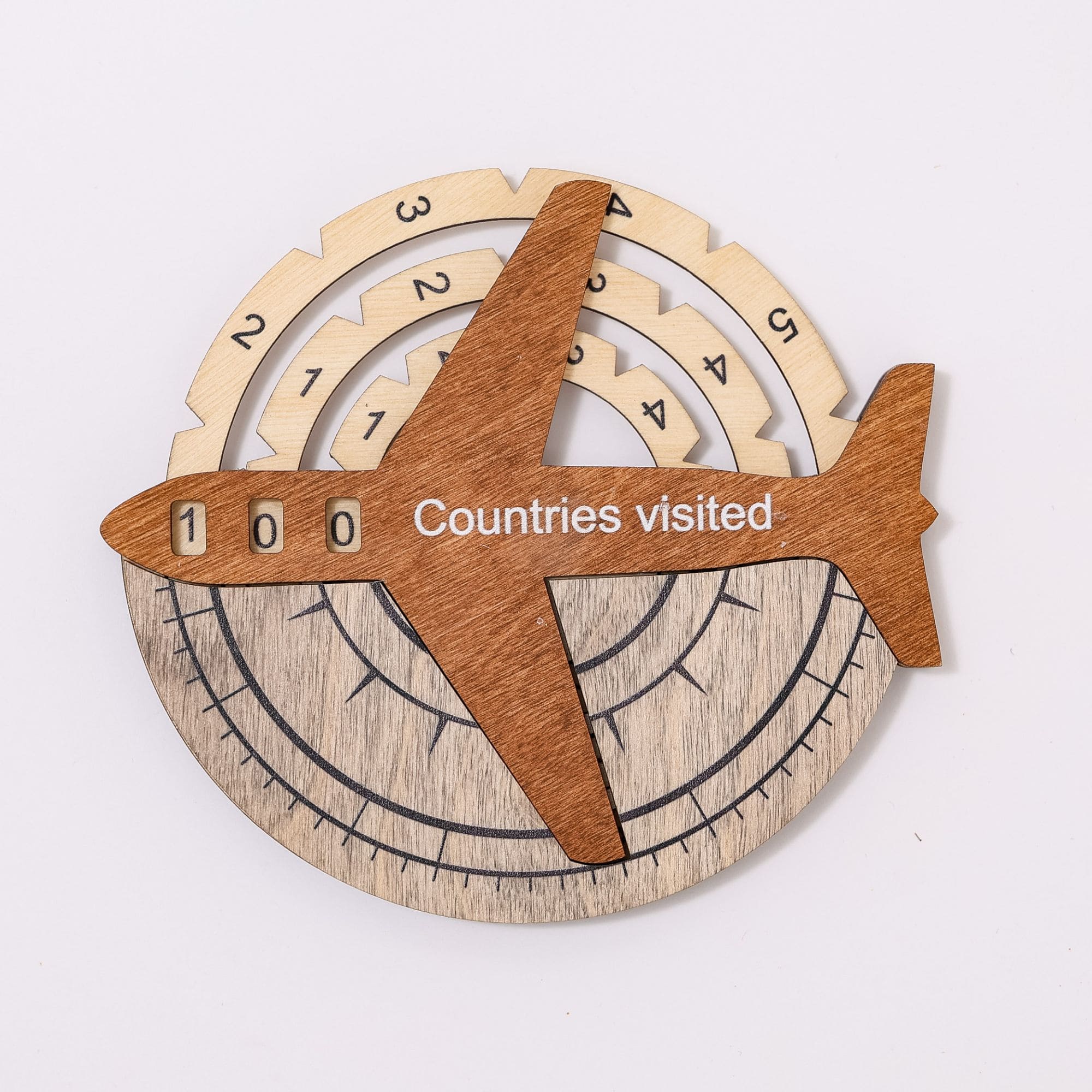 multicolor wooden world map