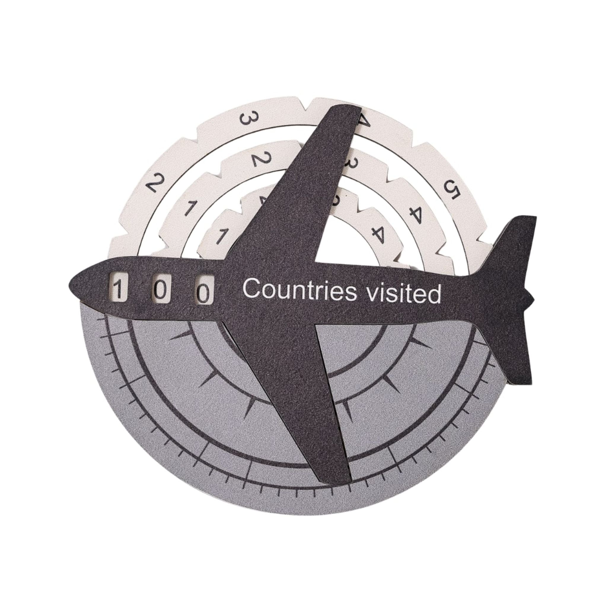 Travel Tracker 3D Wooden World Map