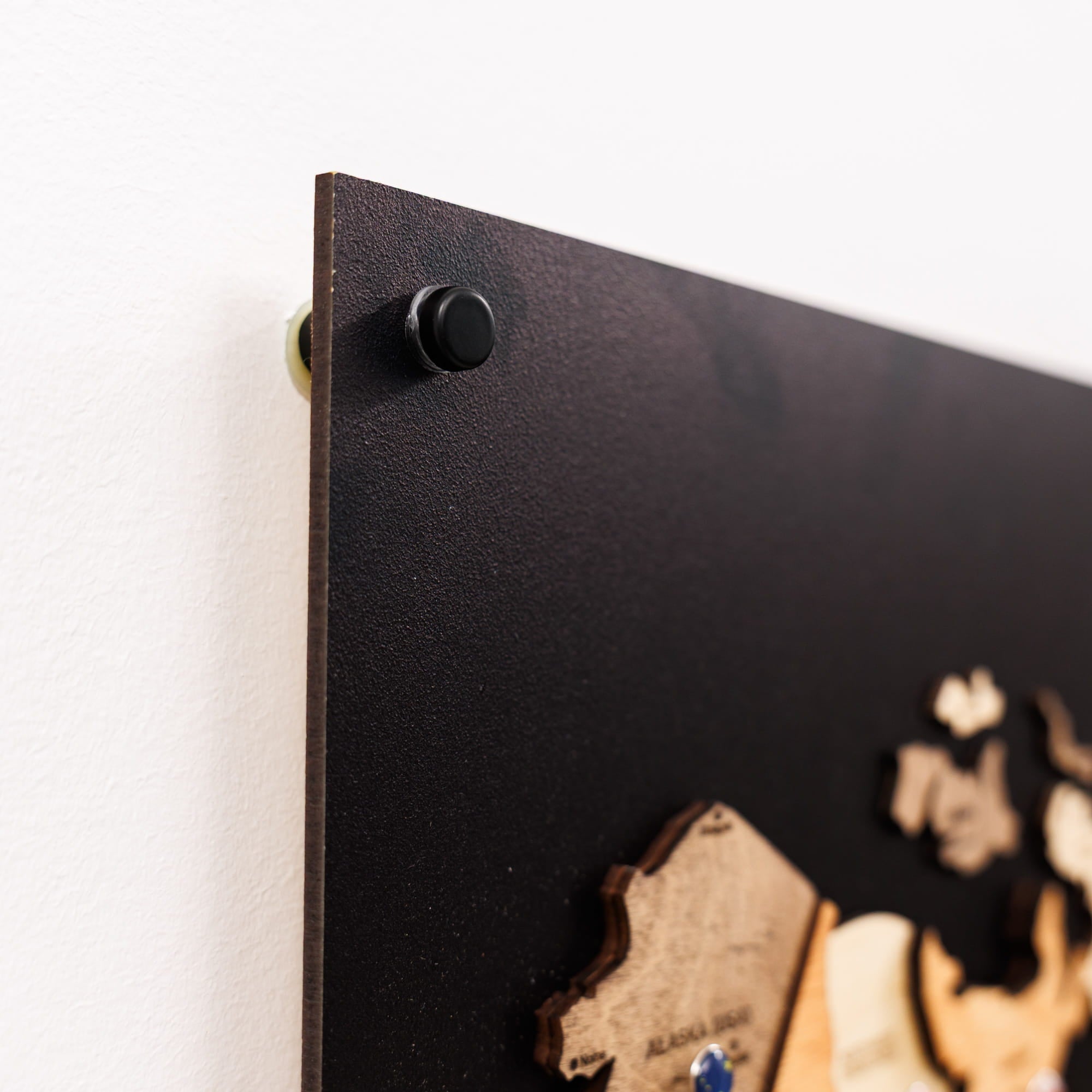 3D Wooden World Map Triptych Frameless - Multicolor by Enjoy The Wood 
