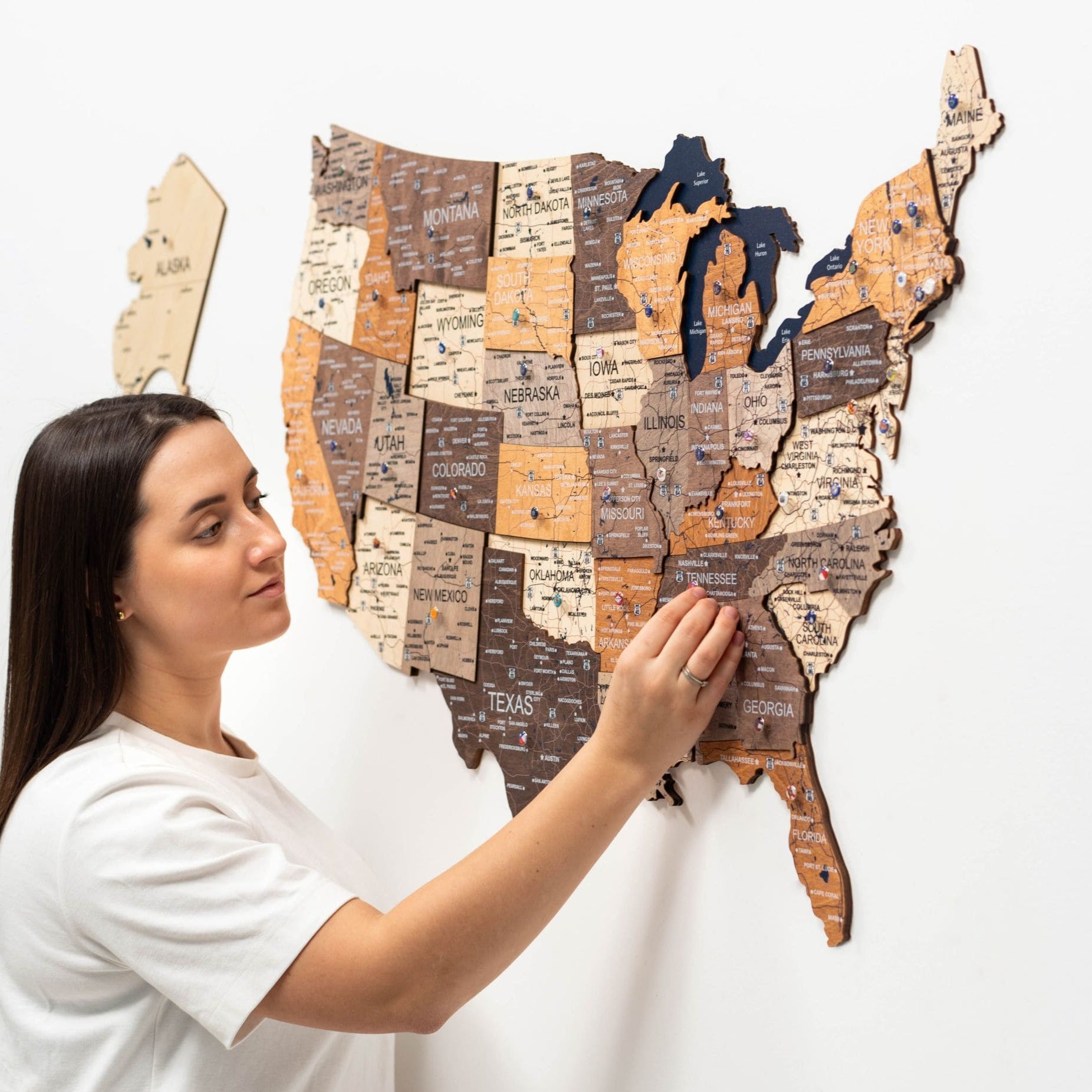 united states map with colors