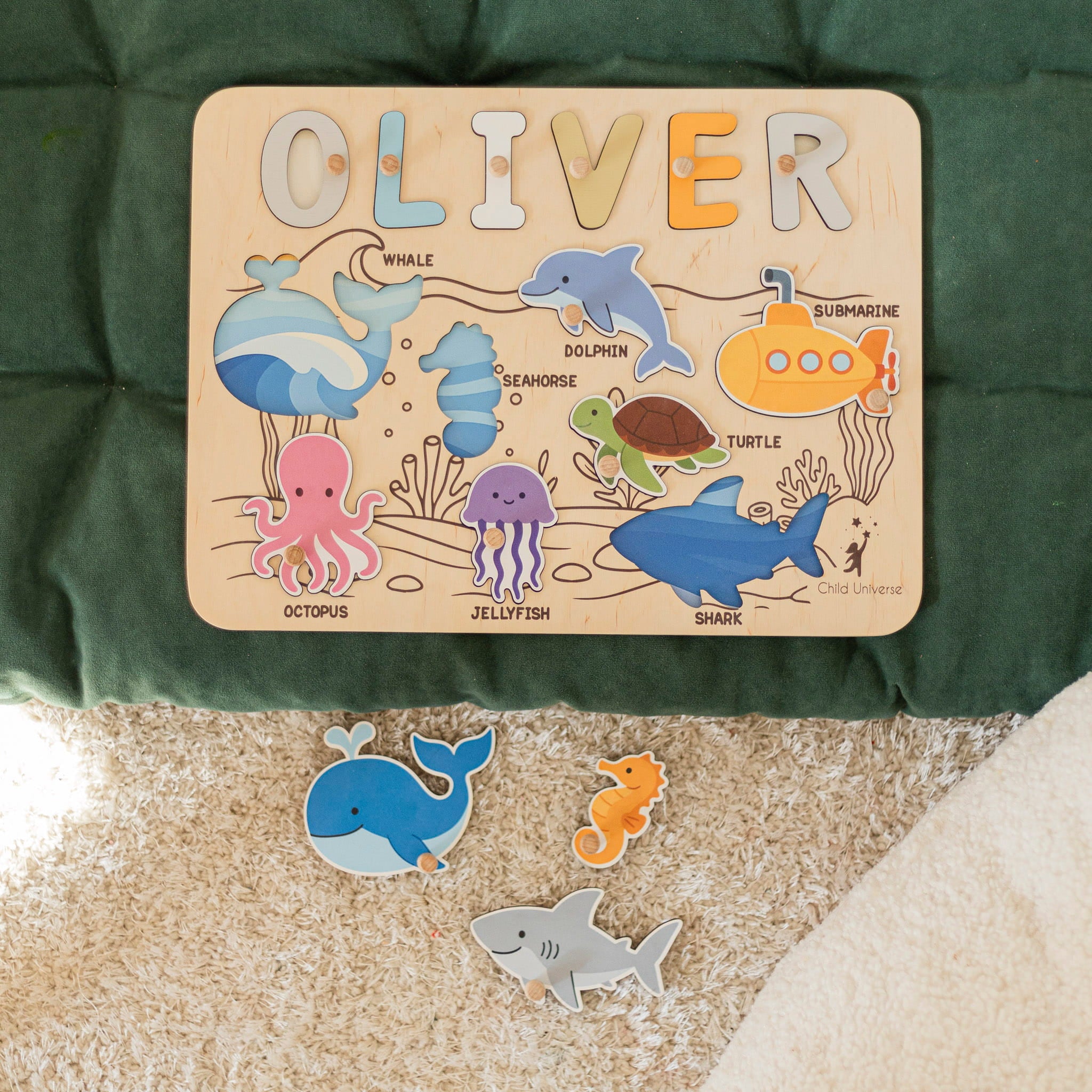 Underwater World Name Board by Enjoy The Wood 