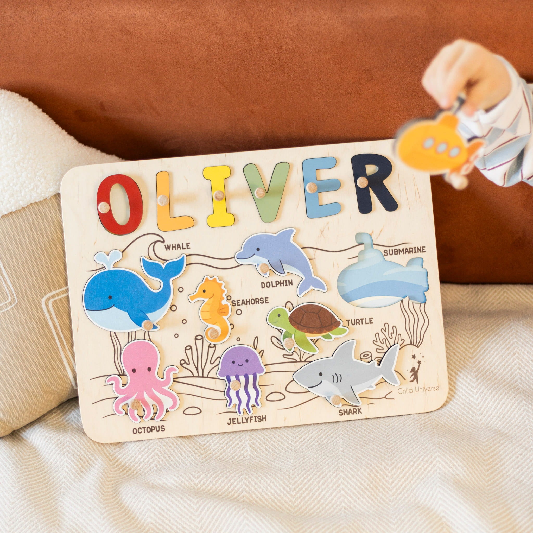 Underwater World Name Board by Enjoy The Wood 