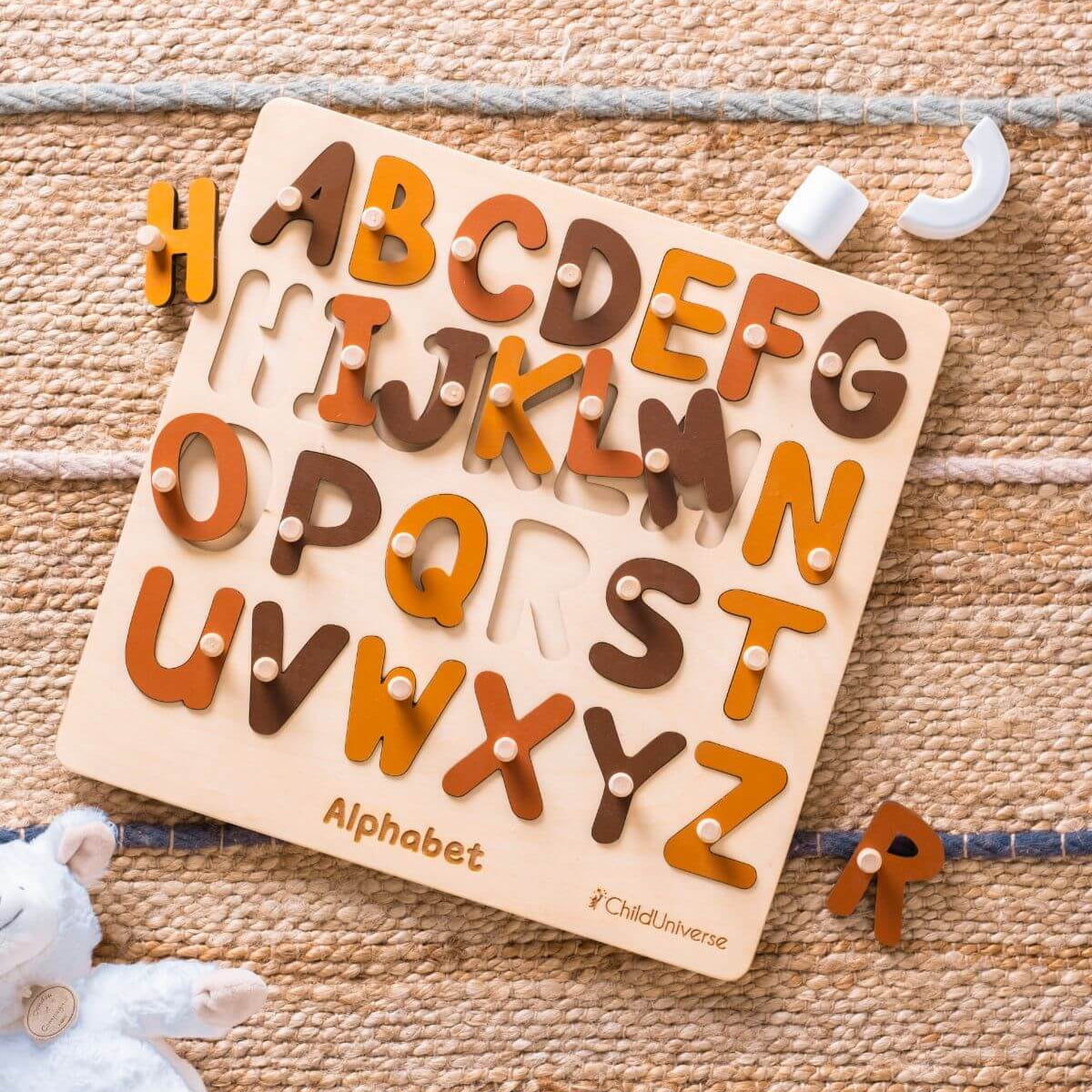 alphabet wooden puzzle 