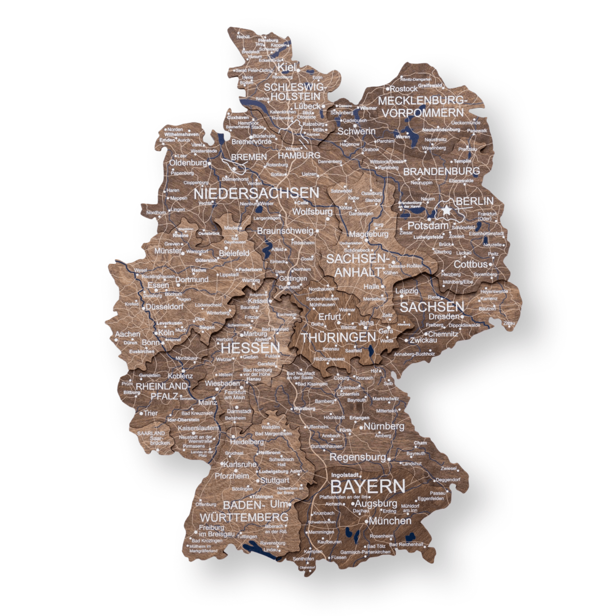 map of germany with cities