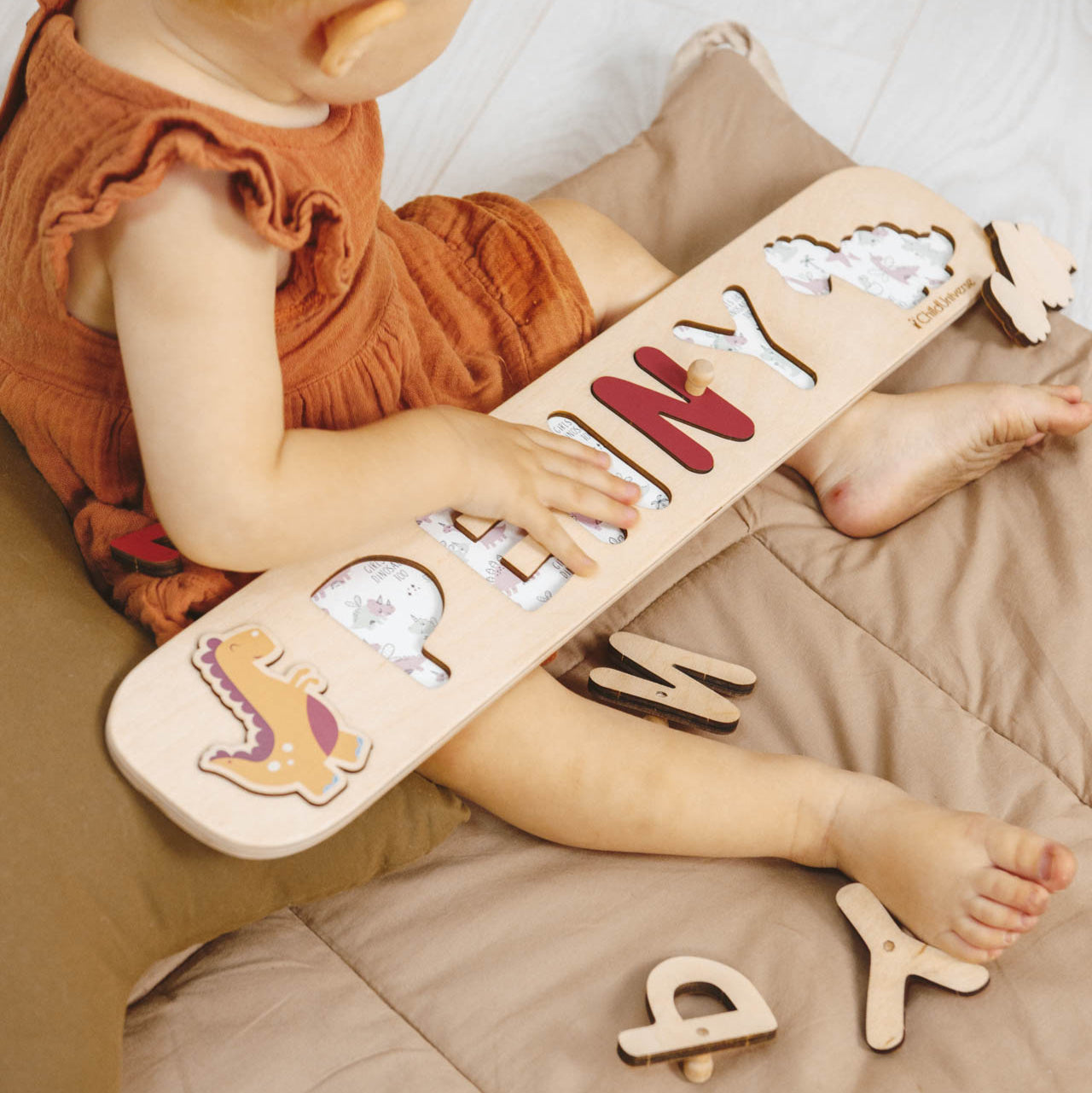 girls birthday name puzzle 