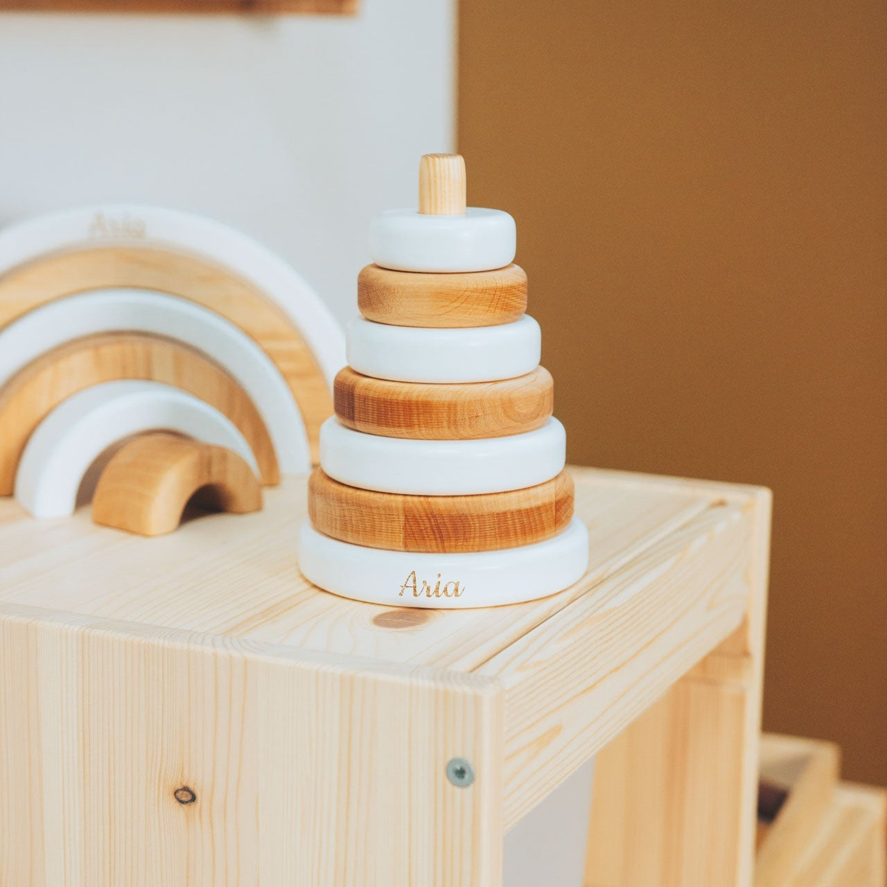 wooden ring stacker 