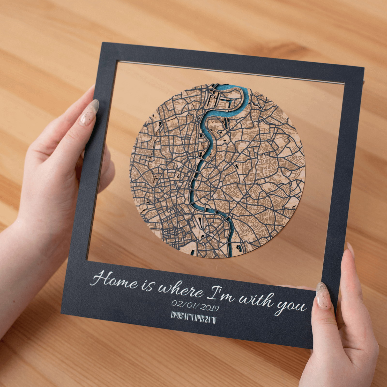  acrylic-based city maps