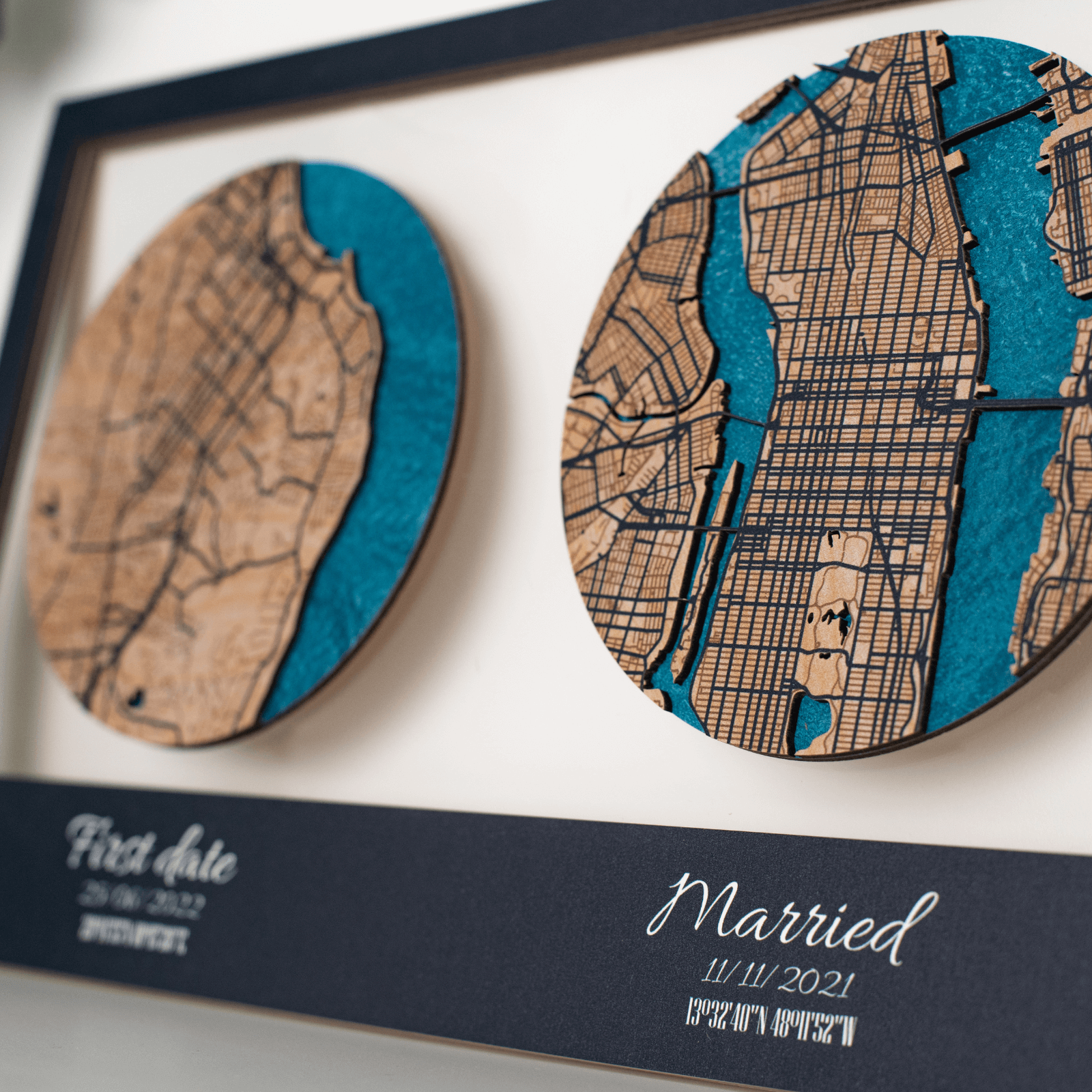 acrylic-based city map