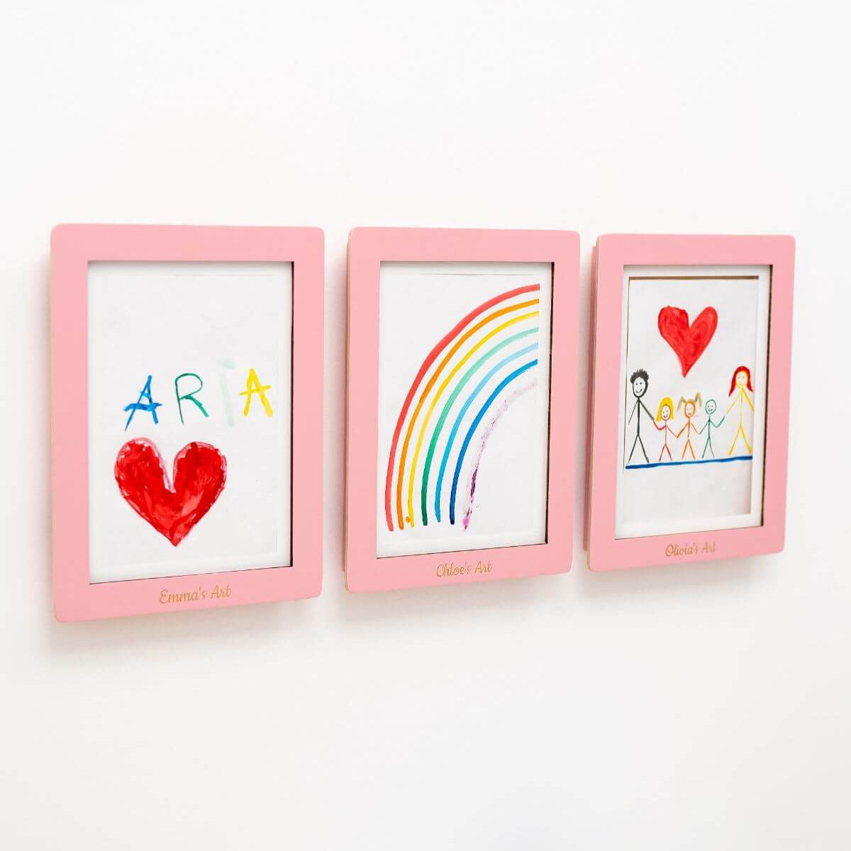 kids changeable art frame pink