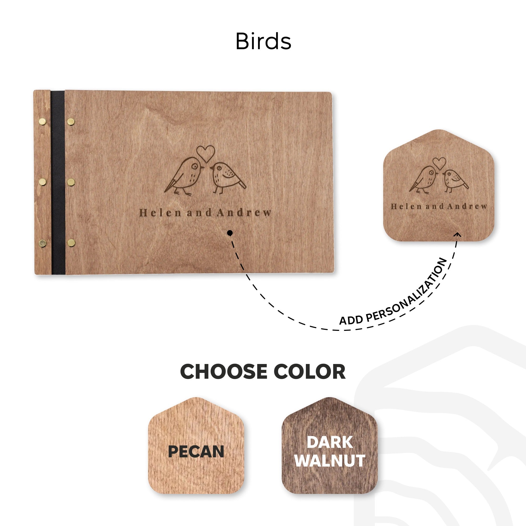 Álbum de madera Corazón