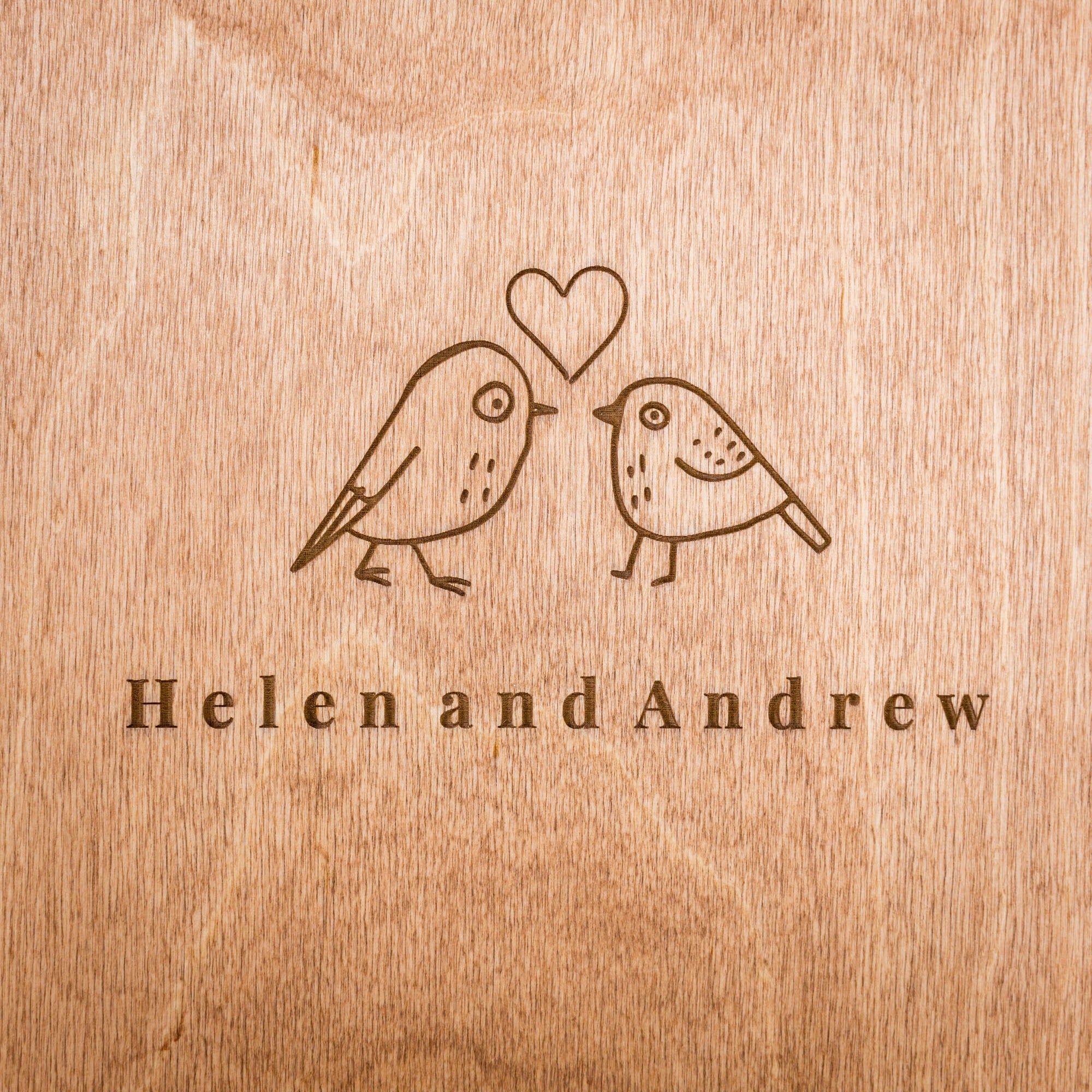 Álbum de madera Corazón