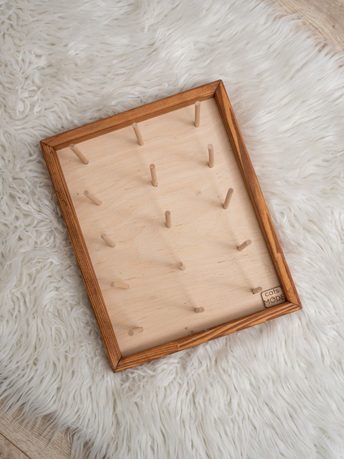 cat toy for biting made from wood
