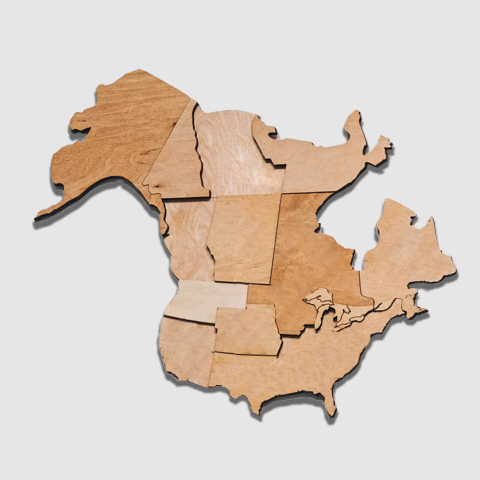 wooden 3d world map puzzle