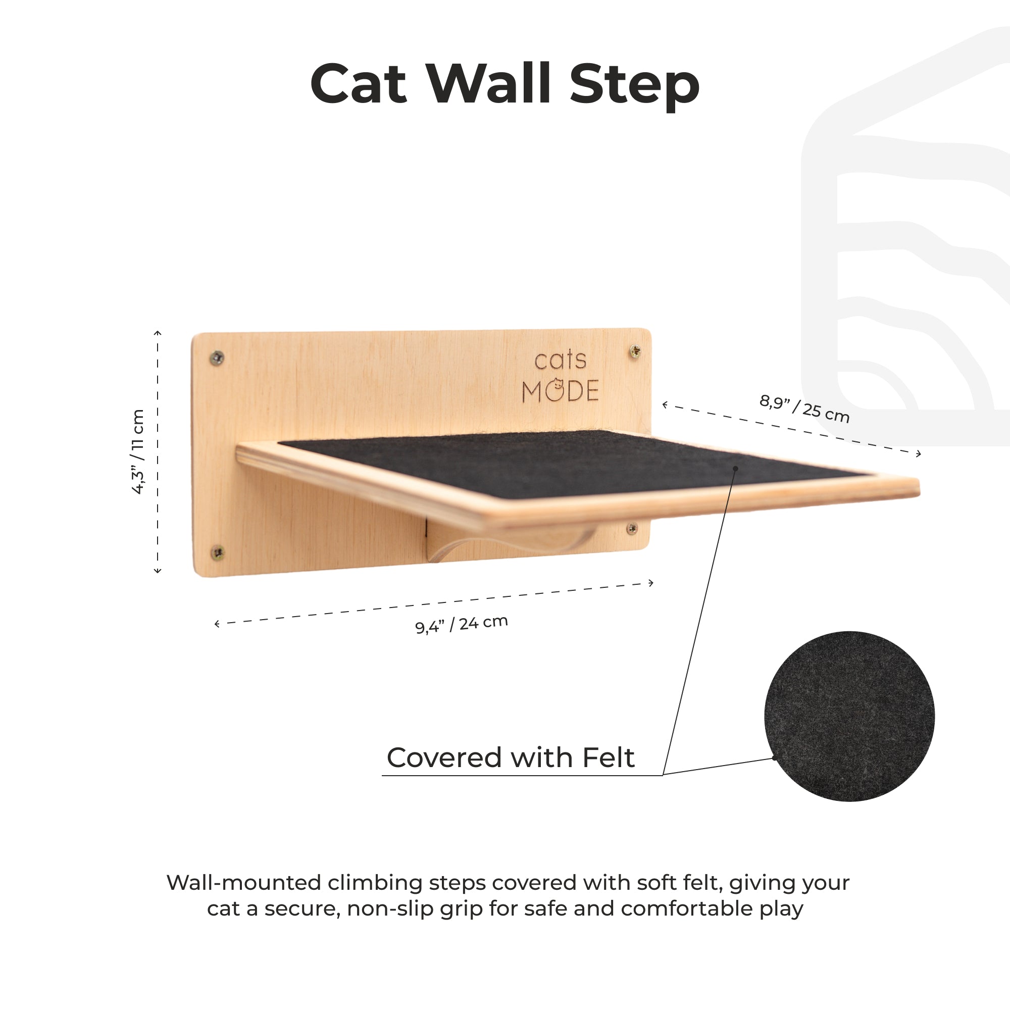 Escaleras para gatos con estantes de nido de abeja ligeros