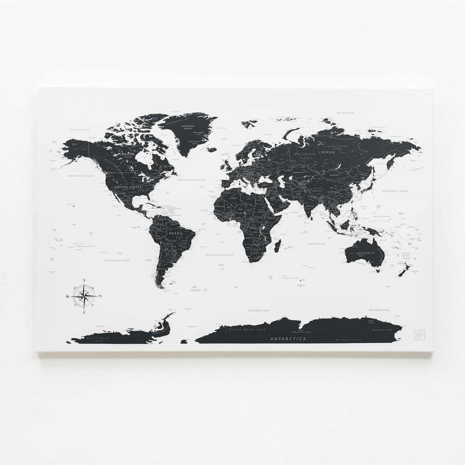 push pin world map canvas