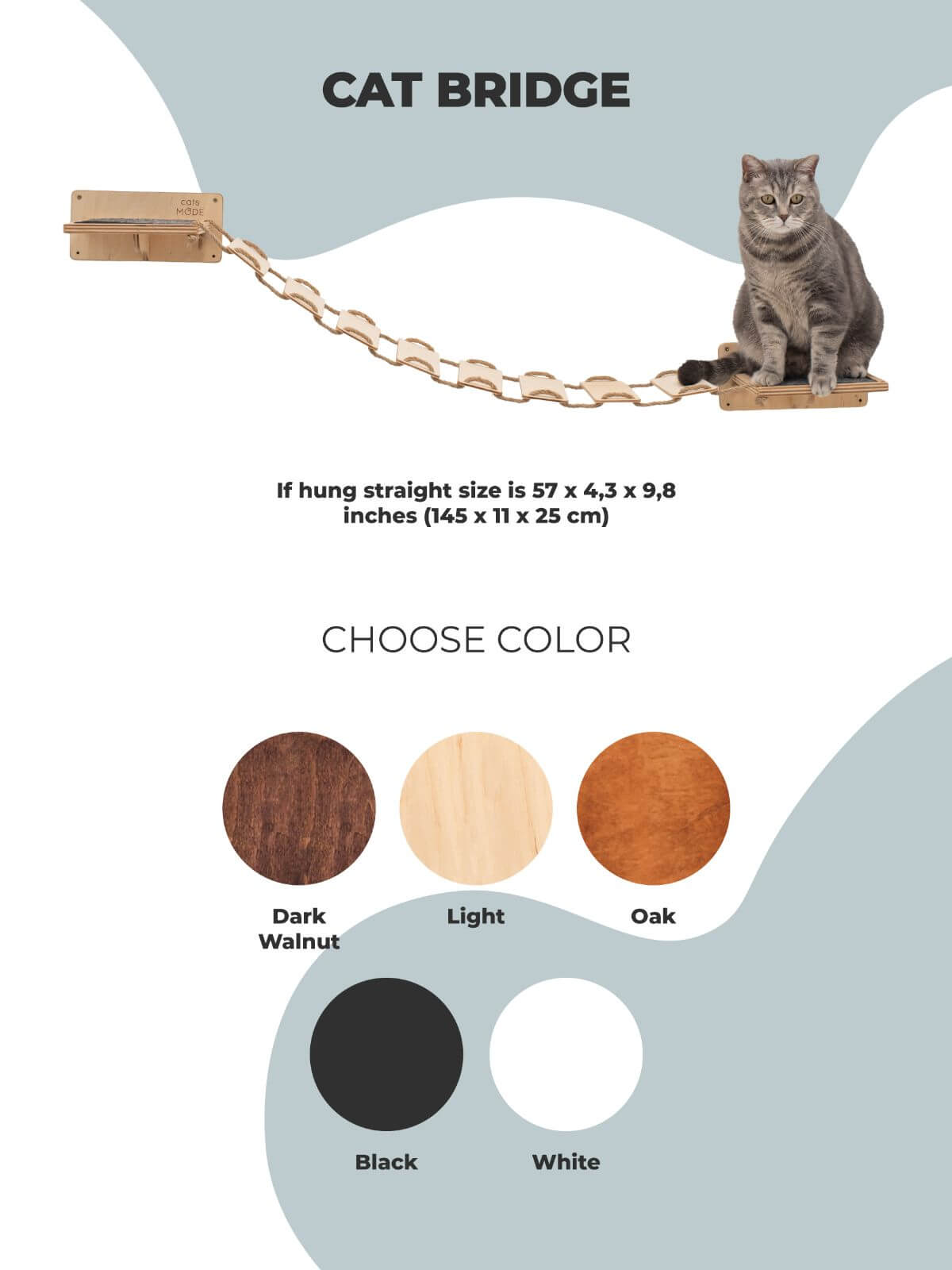 cat bridges made by CatsMode in different colors