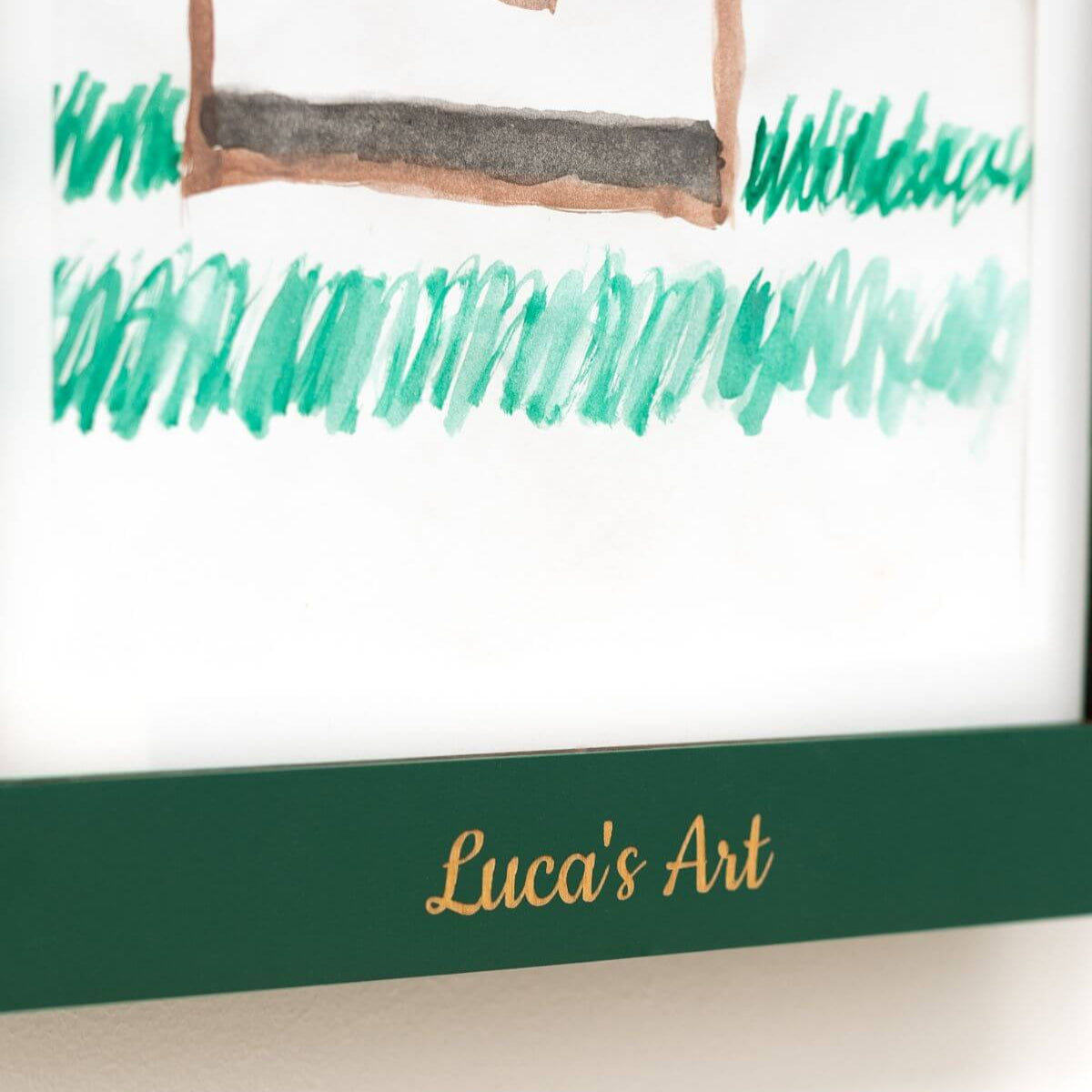 changeable art display frame green and personalized