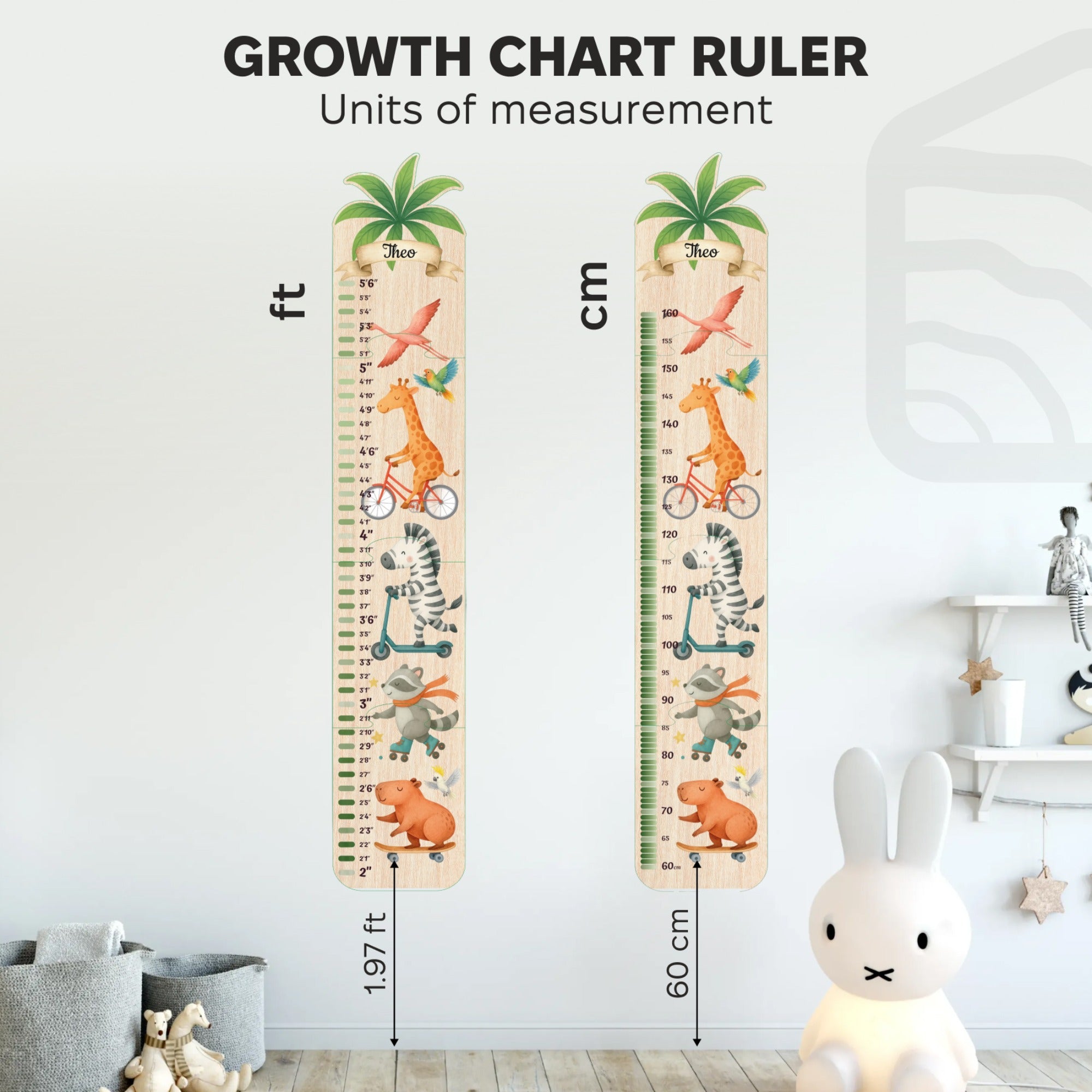 Tabla de crecimiento infantil - Osito de peluche