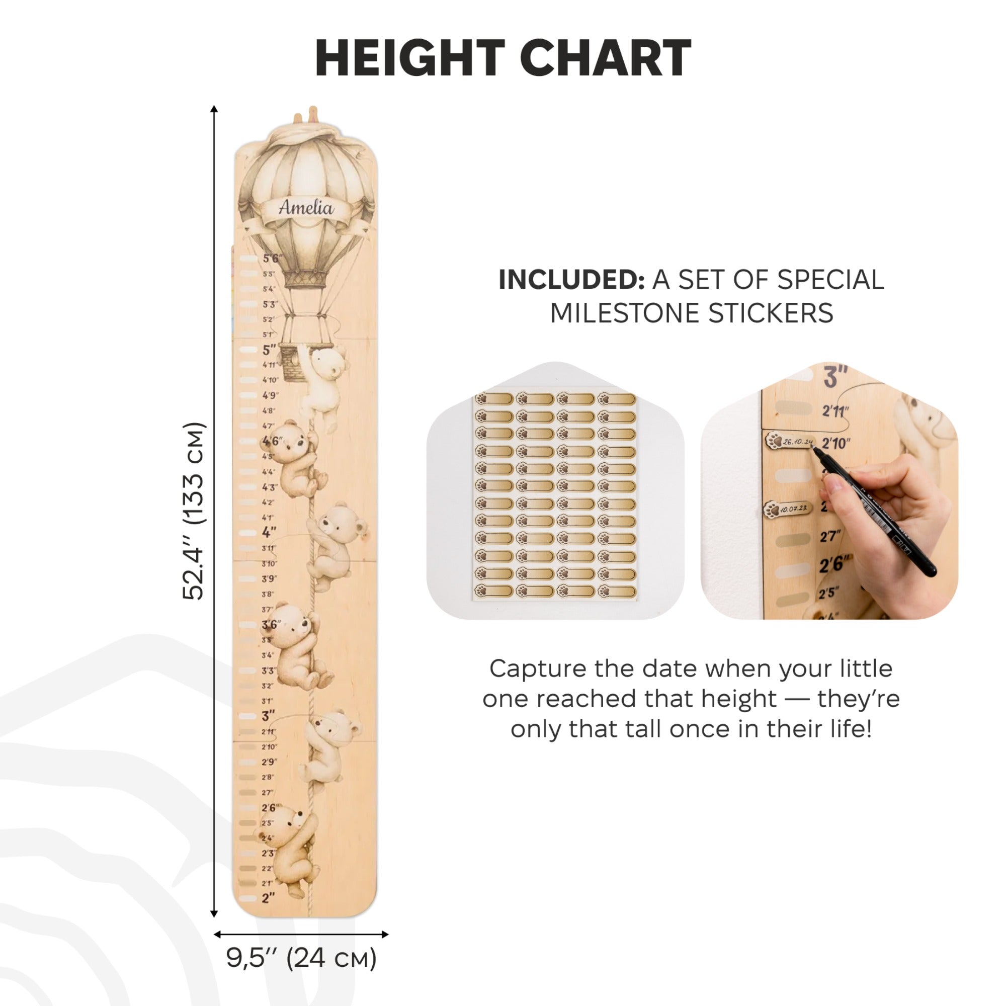 Child Growth Chart - Teddy Bear