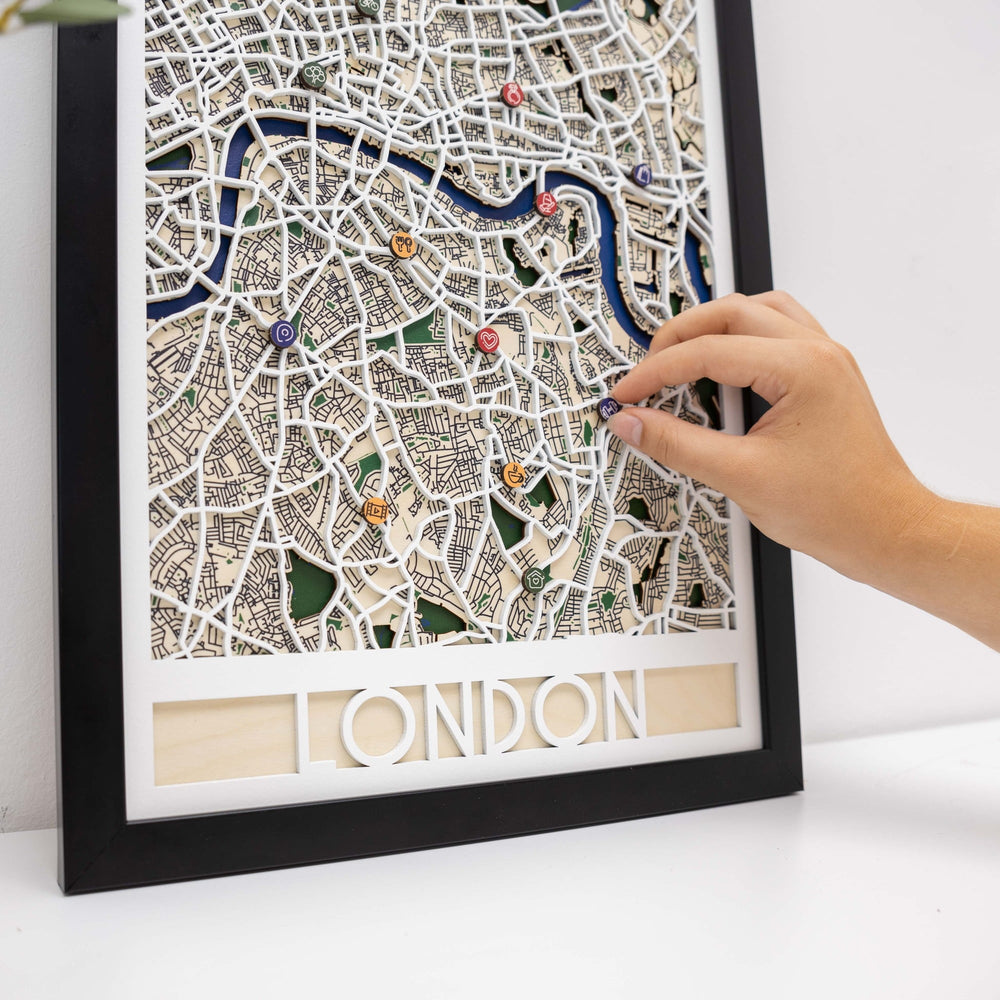 3D City Map Custom - Handcrafted Wall Art | Enjoy The Wood