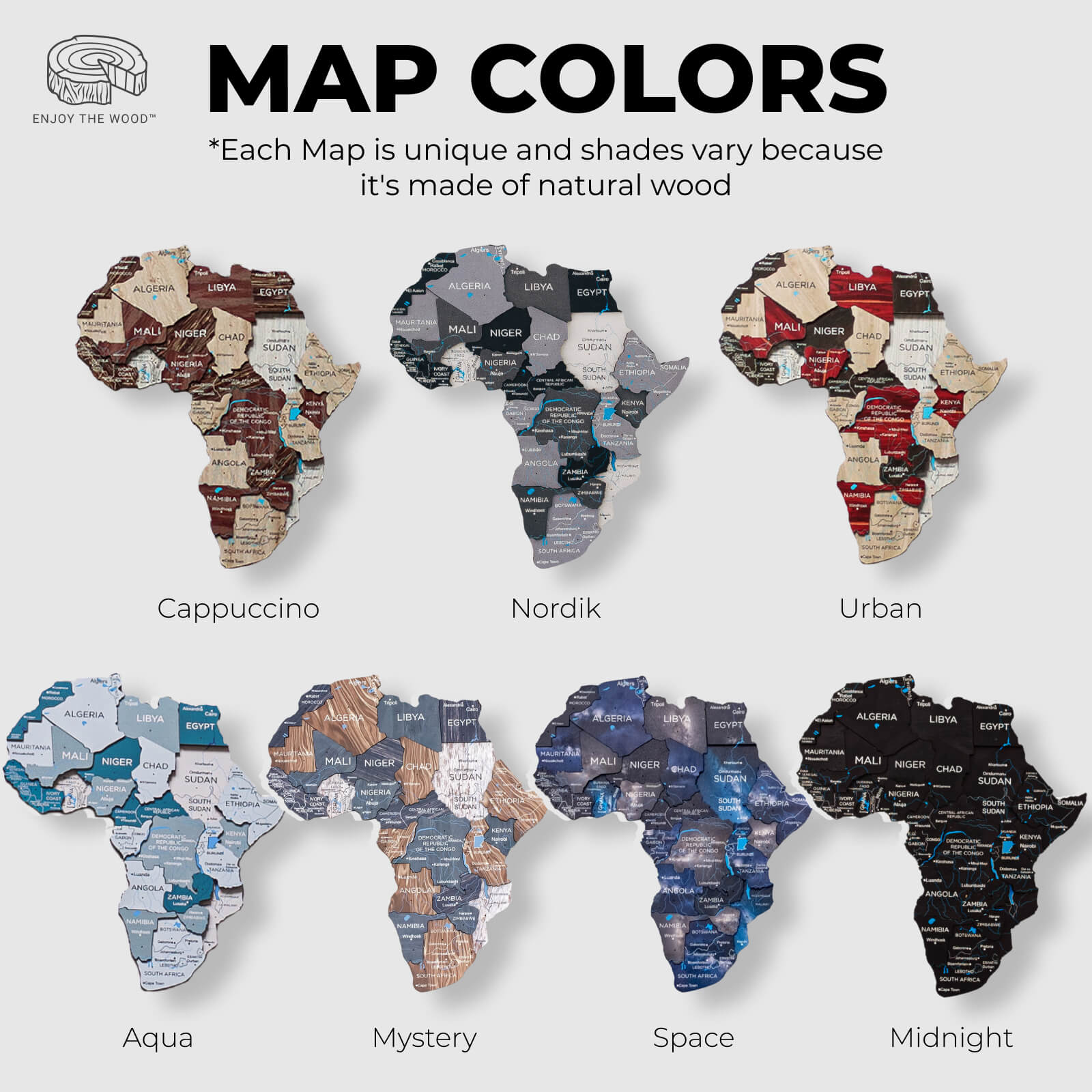 Bundle: Colored Map and Airplanes Pins | Enjoy The Wood
