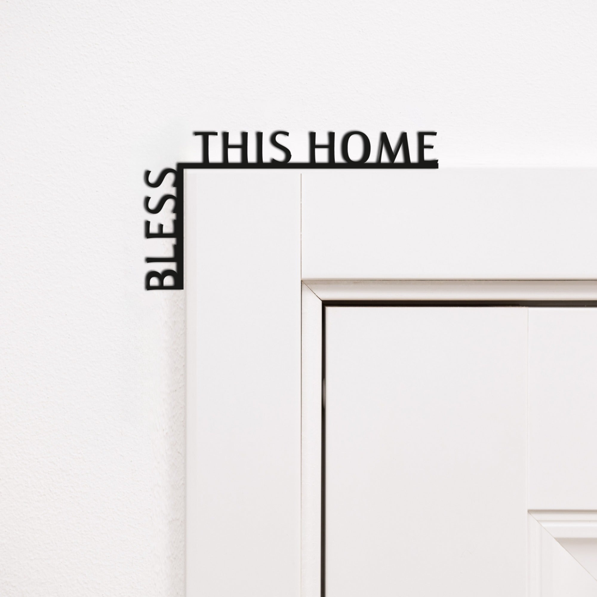 Wooden Corner Quote – Bless This Home