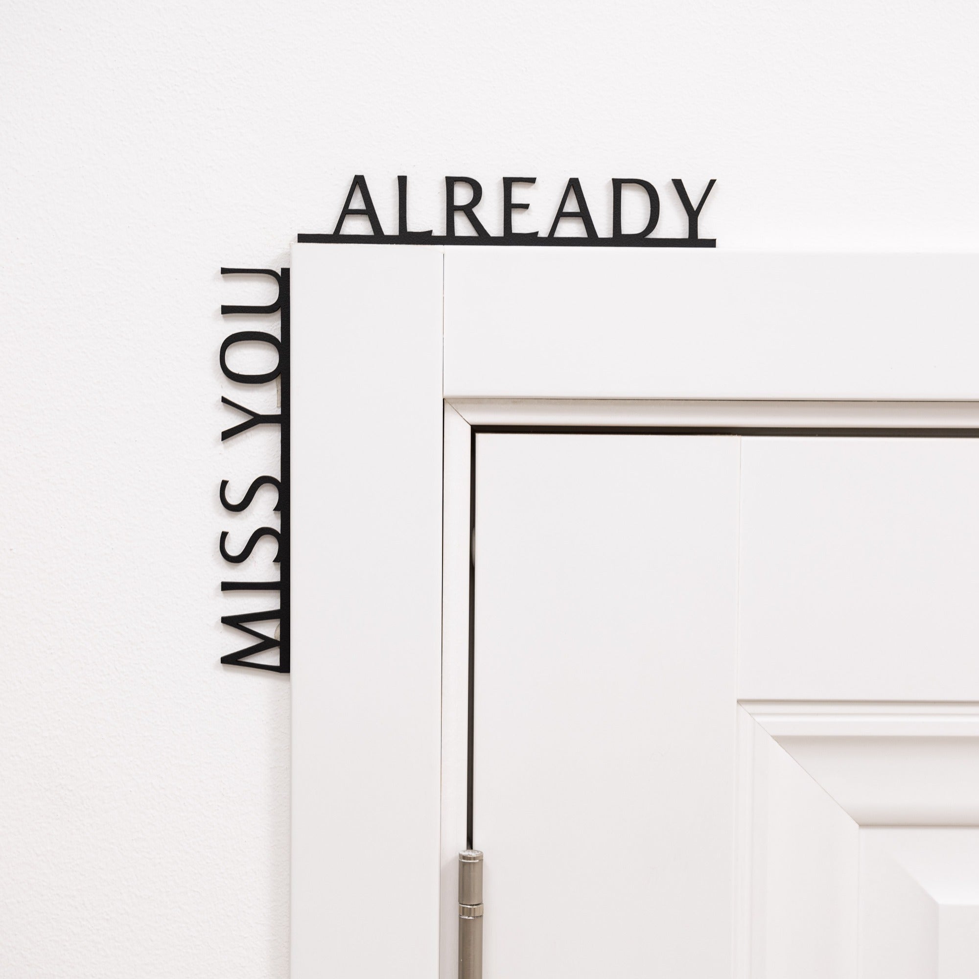 Wooden Corner Quote – Miss You Already