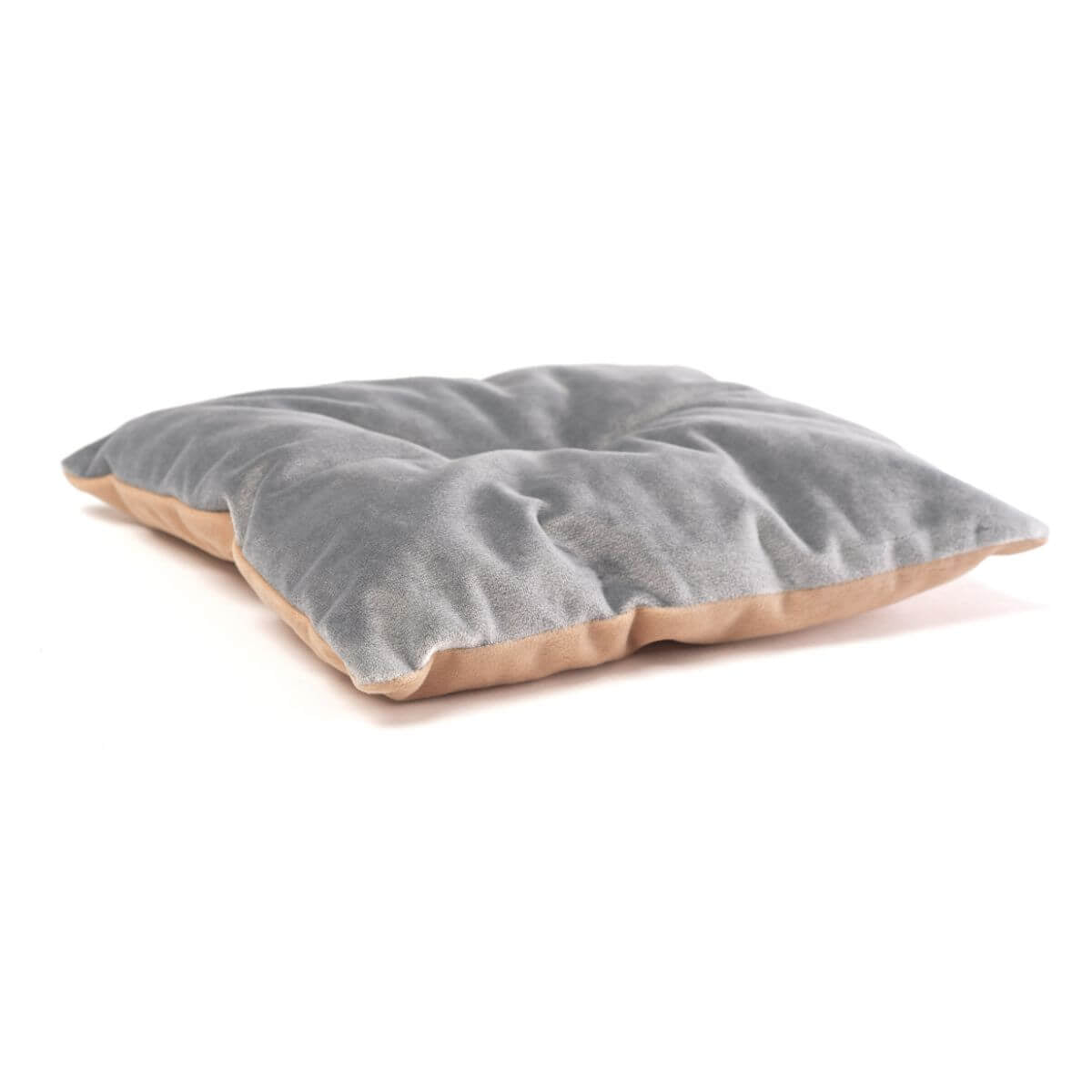cat shelf pillow in grey color