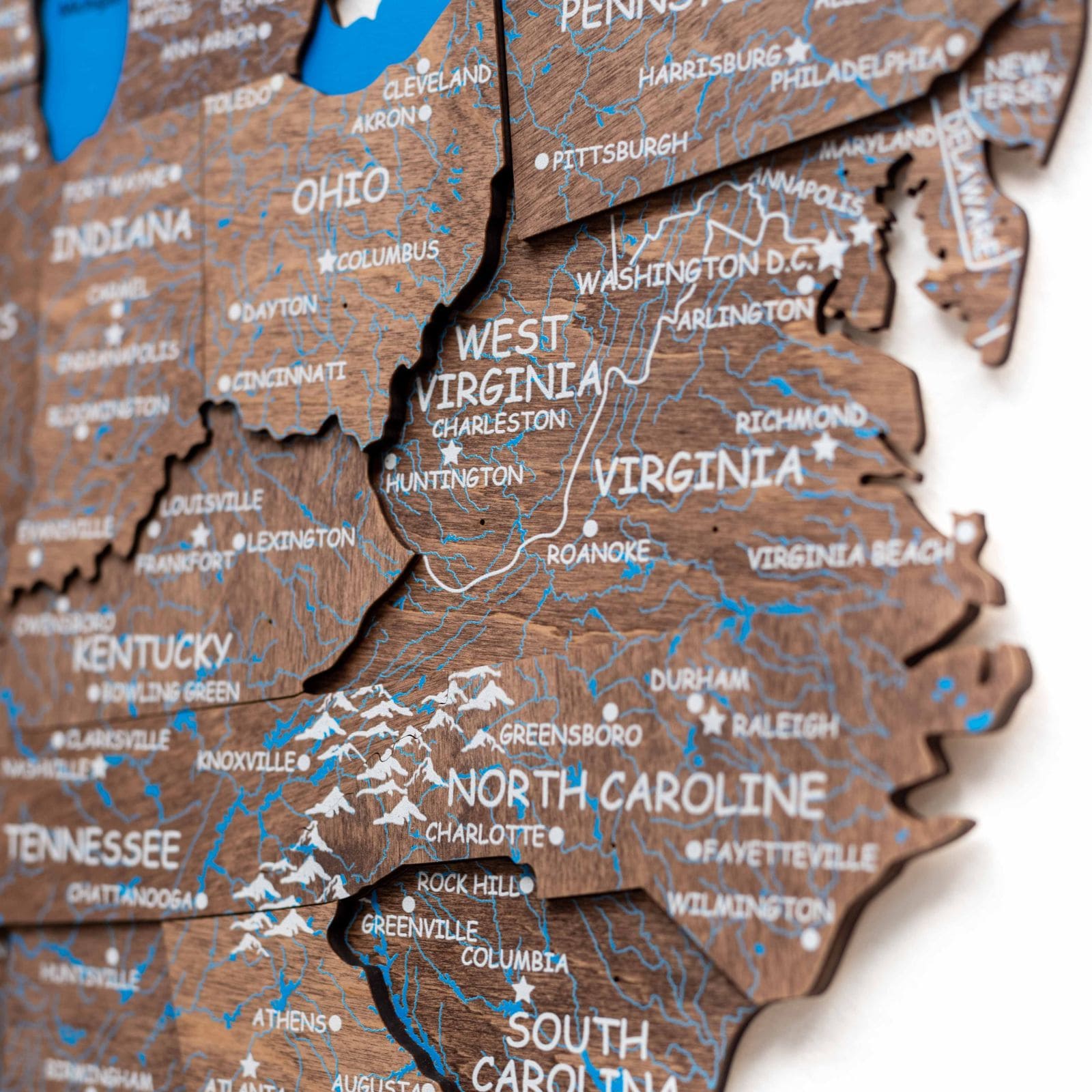 wood map of the united states