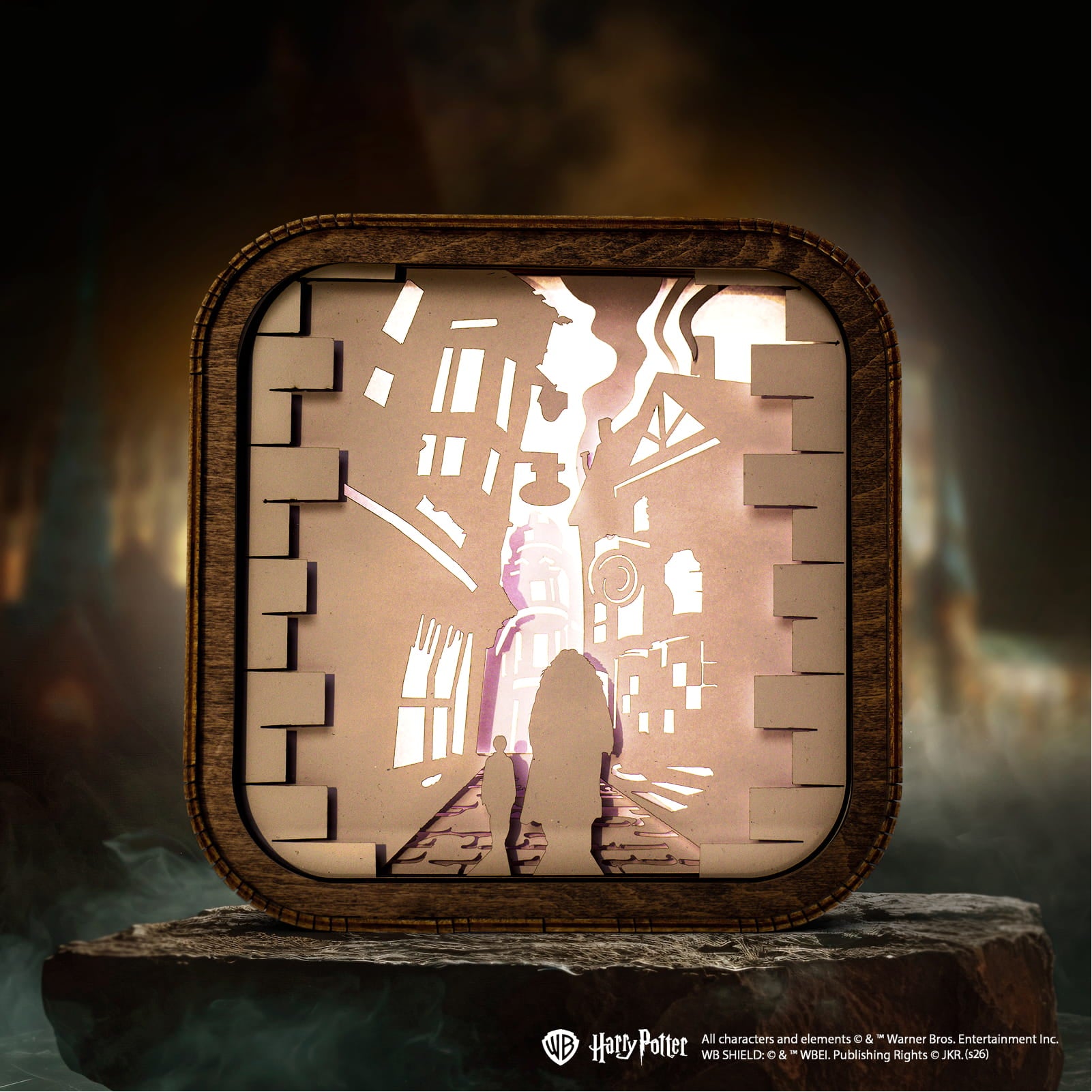 Wooden Paper Night Light - Diagon Alley by Enjoy The Wood 