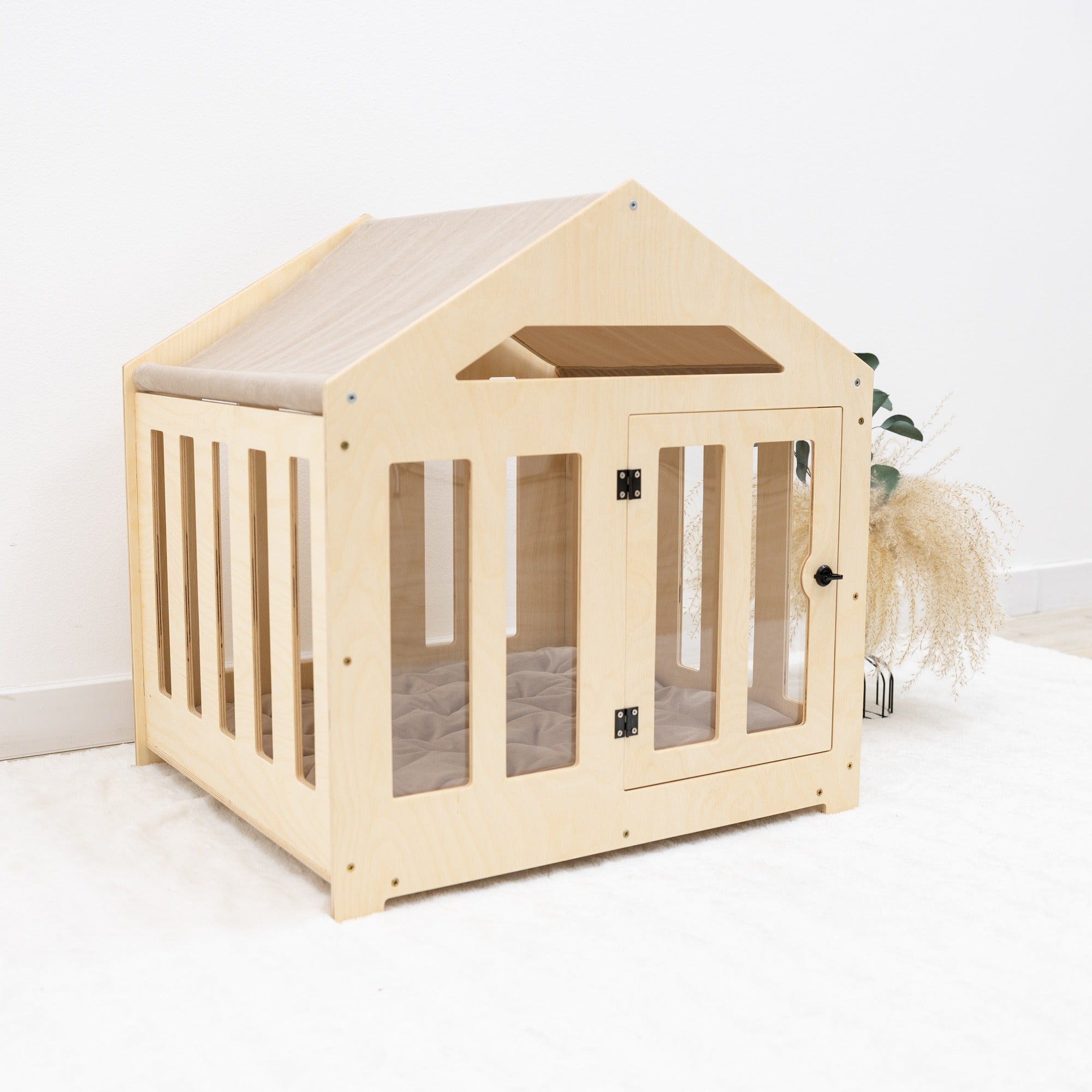 Dog House with a Fabric Roof - Light by Enjoy The Wood 