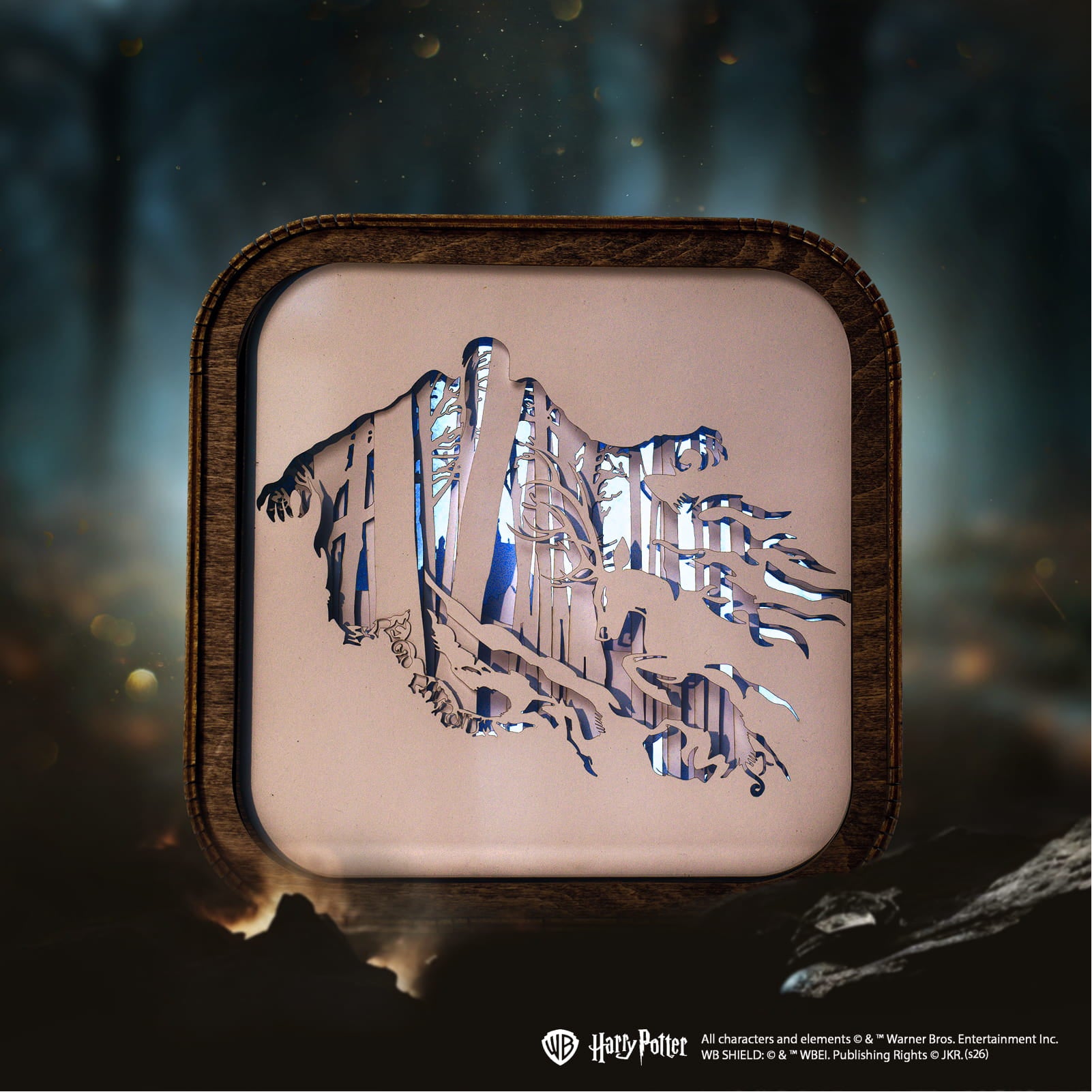 Wooden Paper Night Light - Expecto Patronum by Enjoy The Wood 