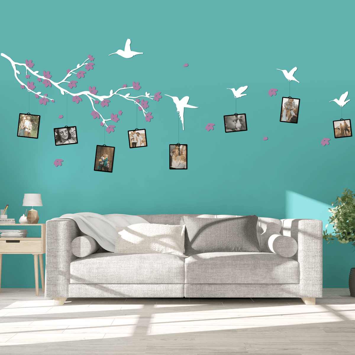 Wooden Family Tree ‣ Buy Decorative Family Tree with names on wall at