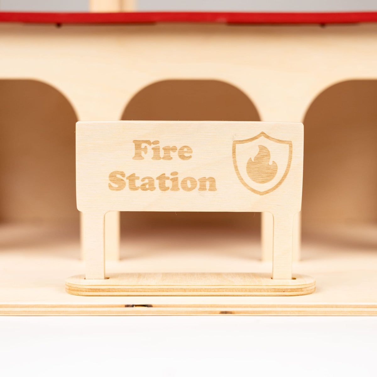 Wooden Fire Station Toy