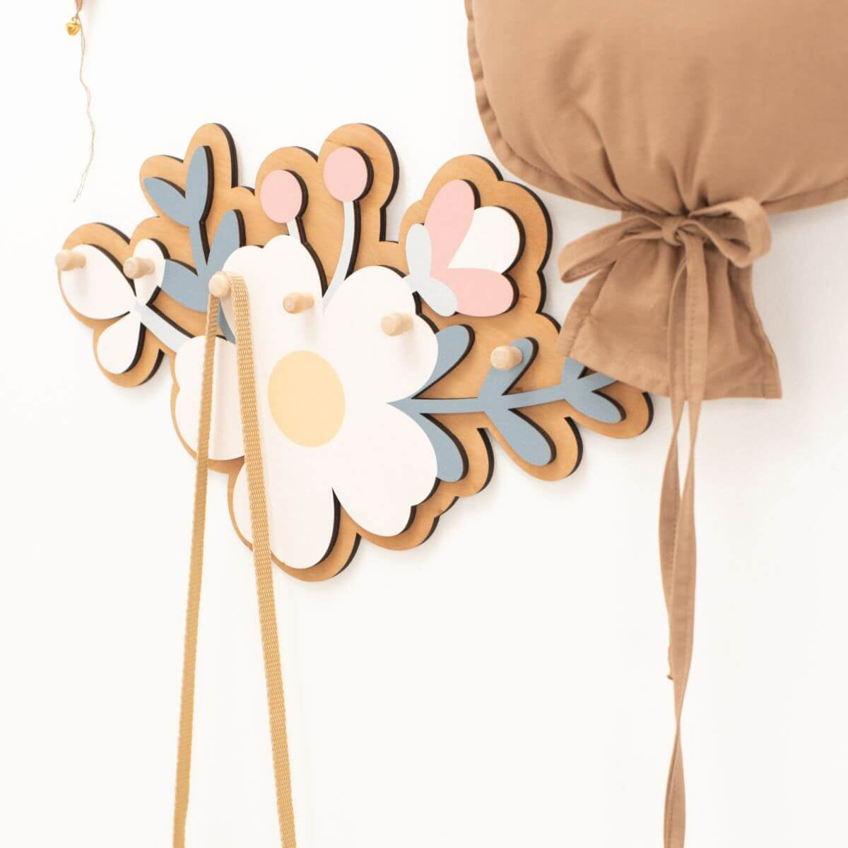flower wall hooks for girls