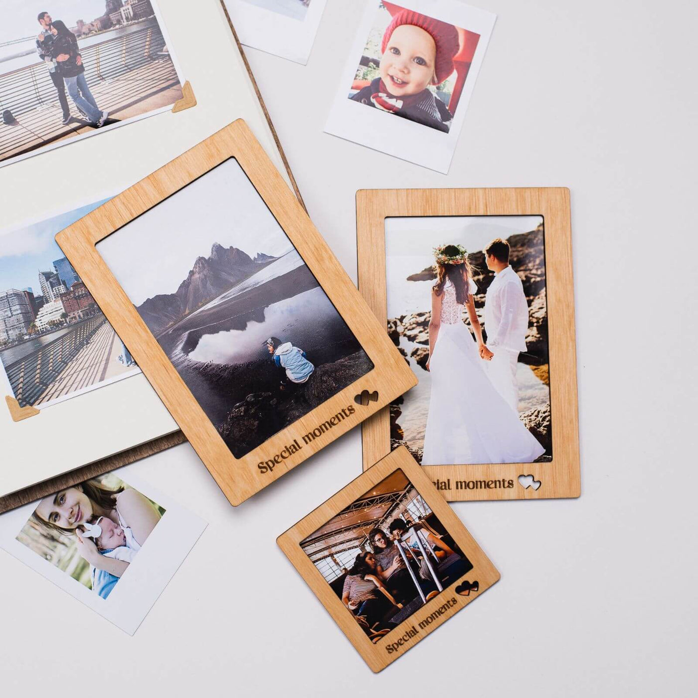 Bundle: 9 Photo Frames, Flags and Airplanes Pins from Enjoy The Wood ...