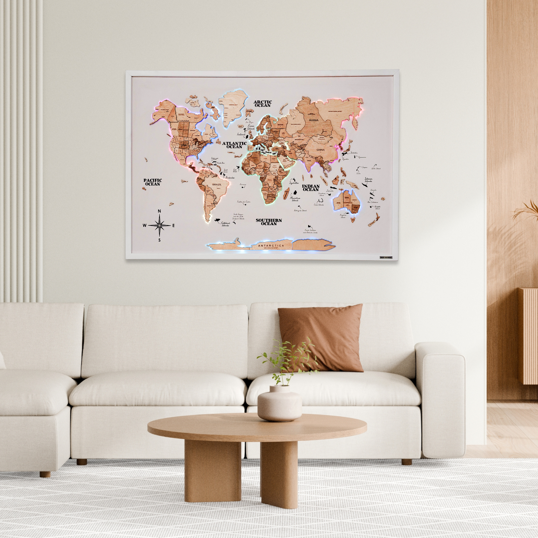 Map on Board LED 2.0 Cork