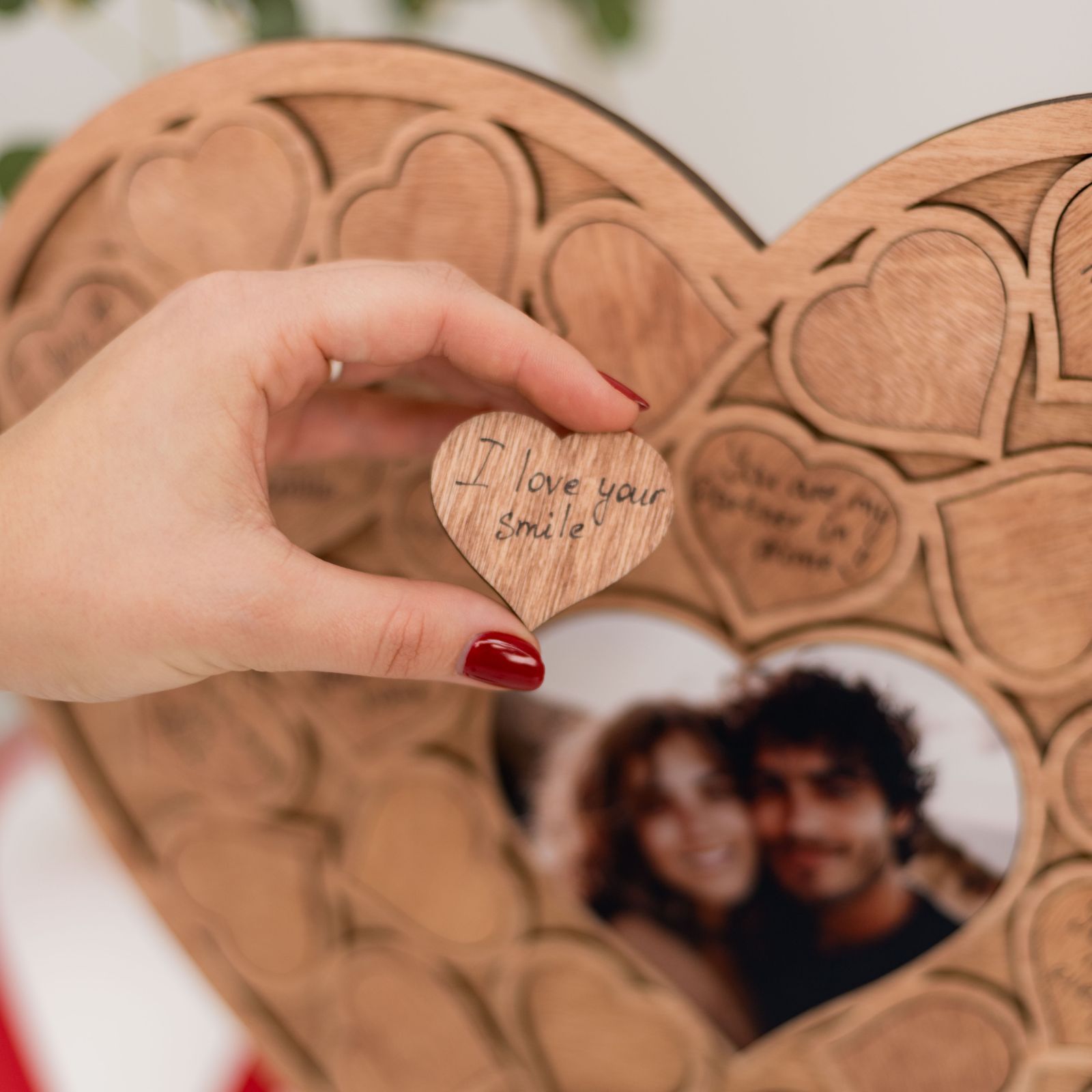 custom photo heart puzzle