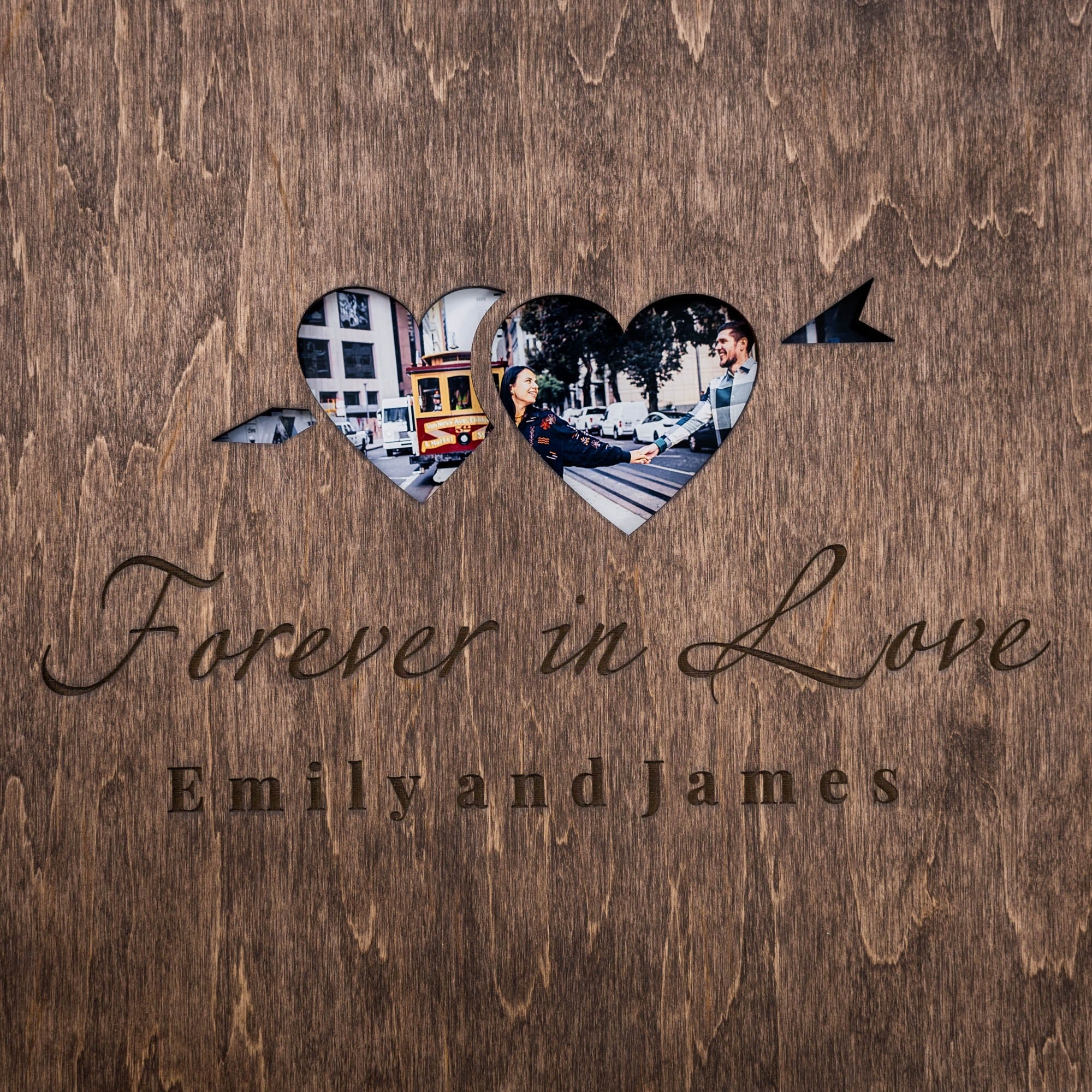 Álbum de madera Corazón