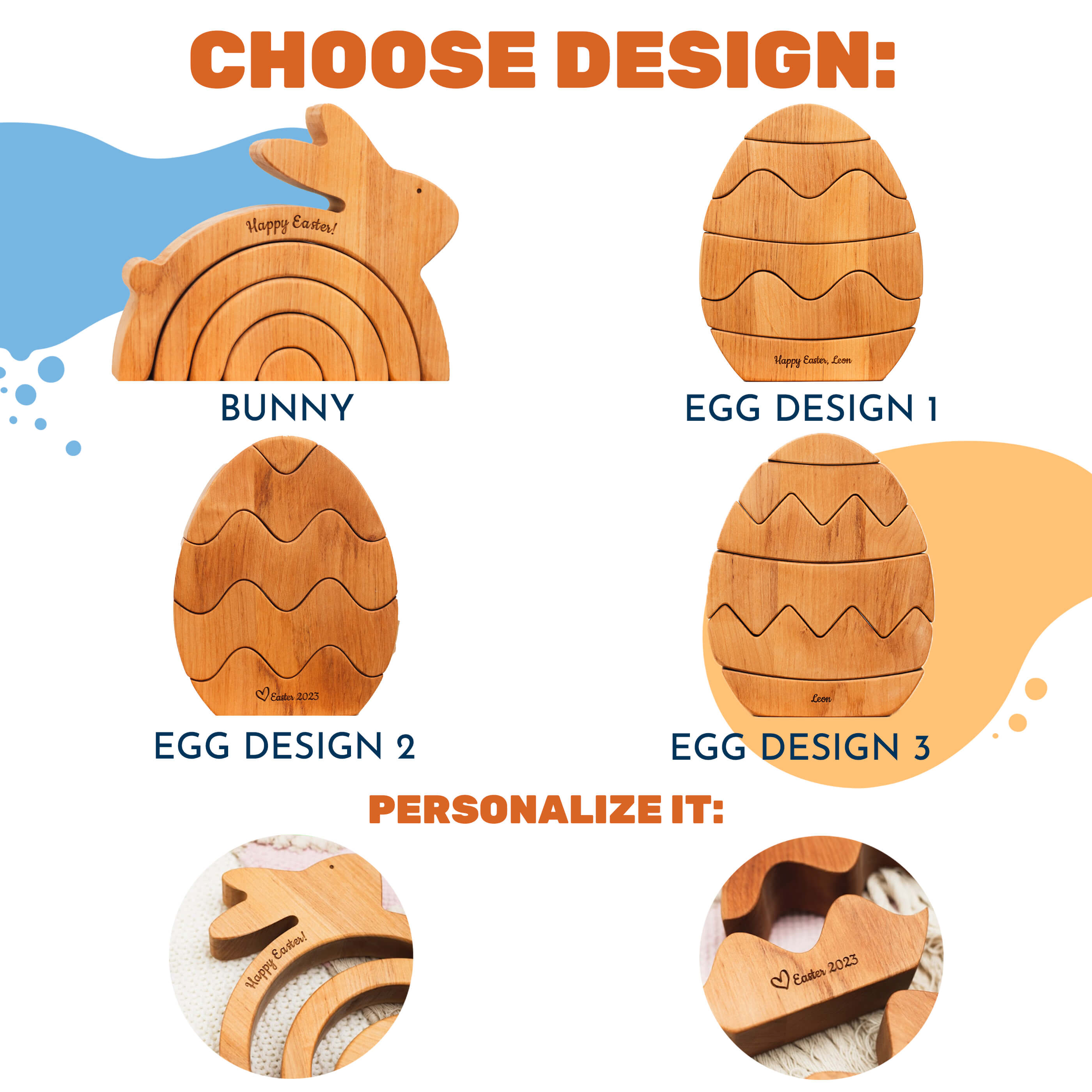 stackable easter eggs