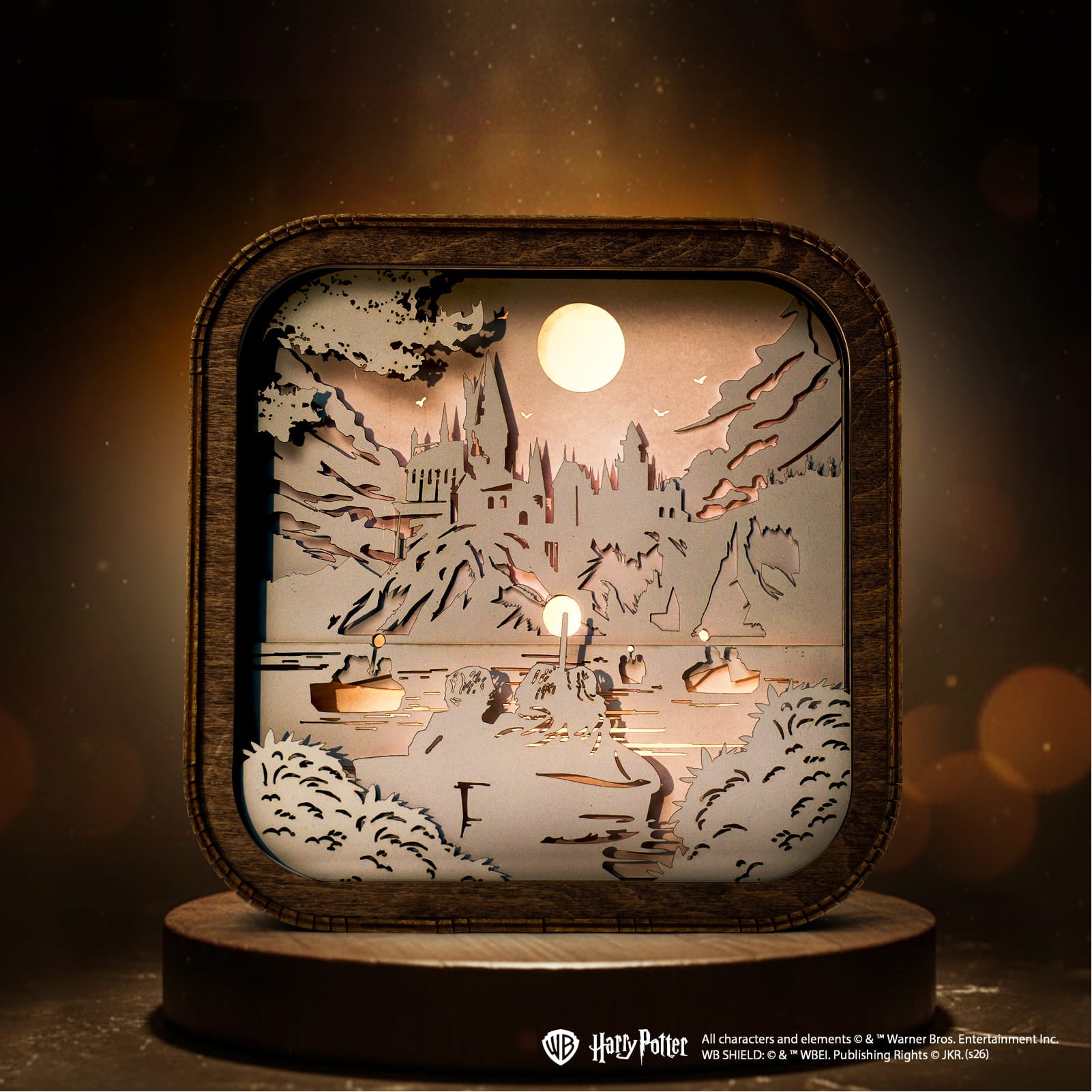 Wooden Paper Night Light - Journey to Hogwarts by Enjoy The Wood 