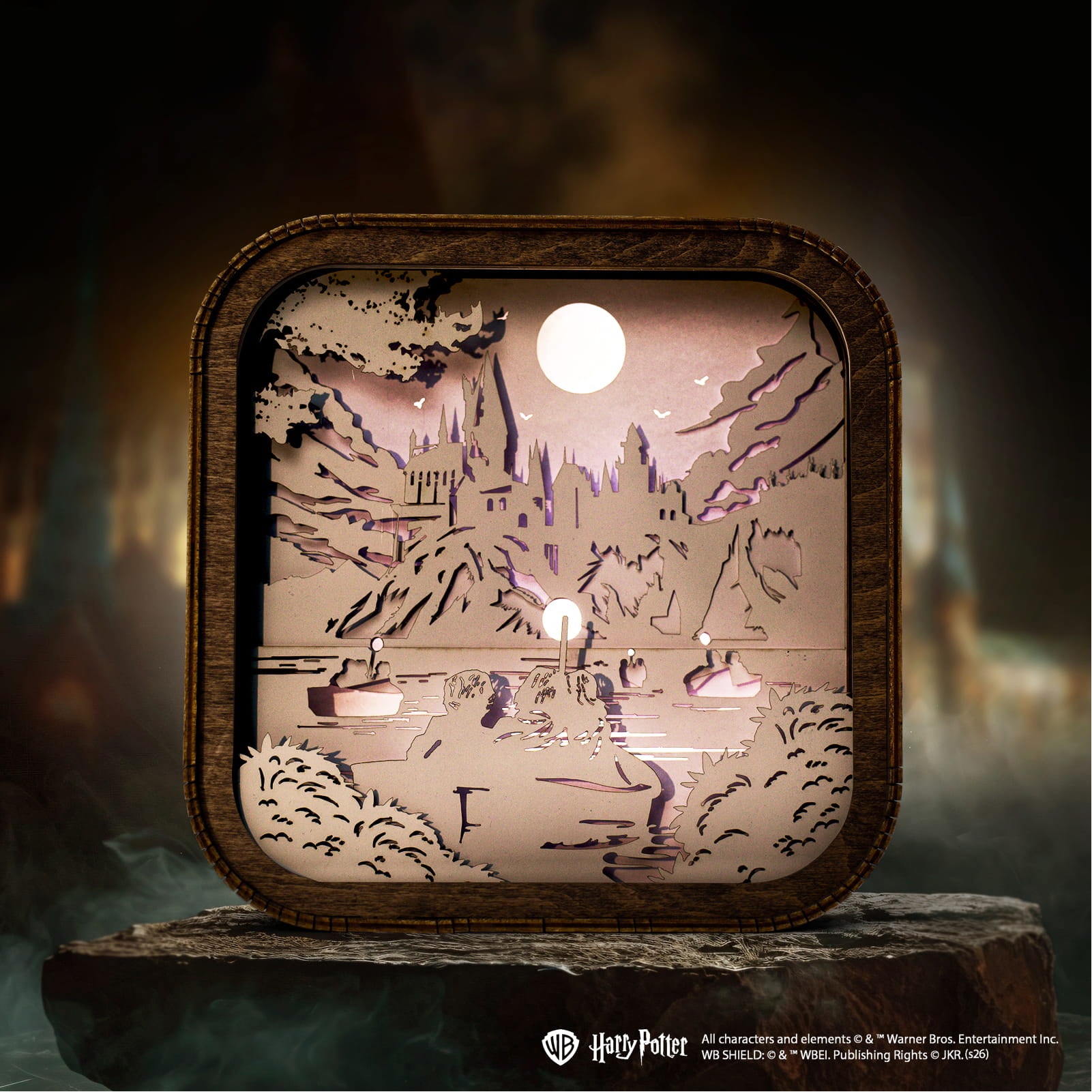 Wooden Paper Night Light - Journey to Hogwarts by Enjoy The Wood 