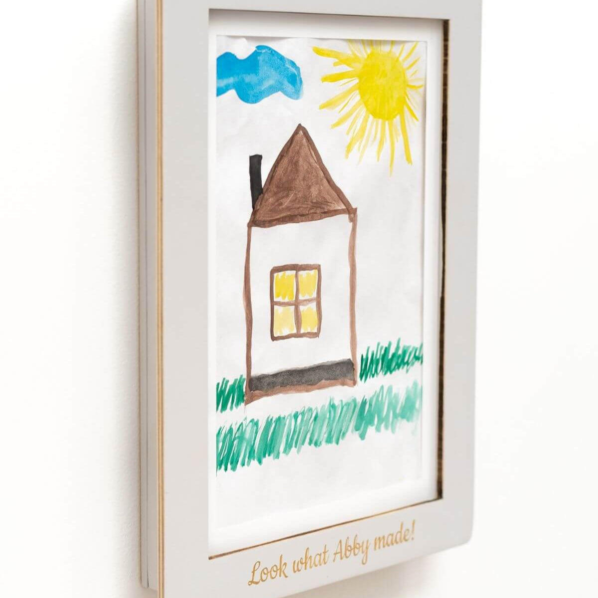 artwork display frame white