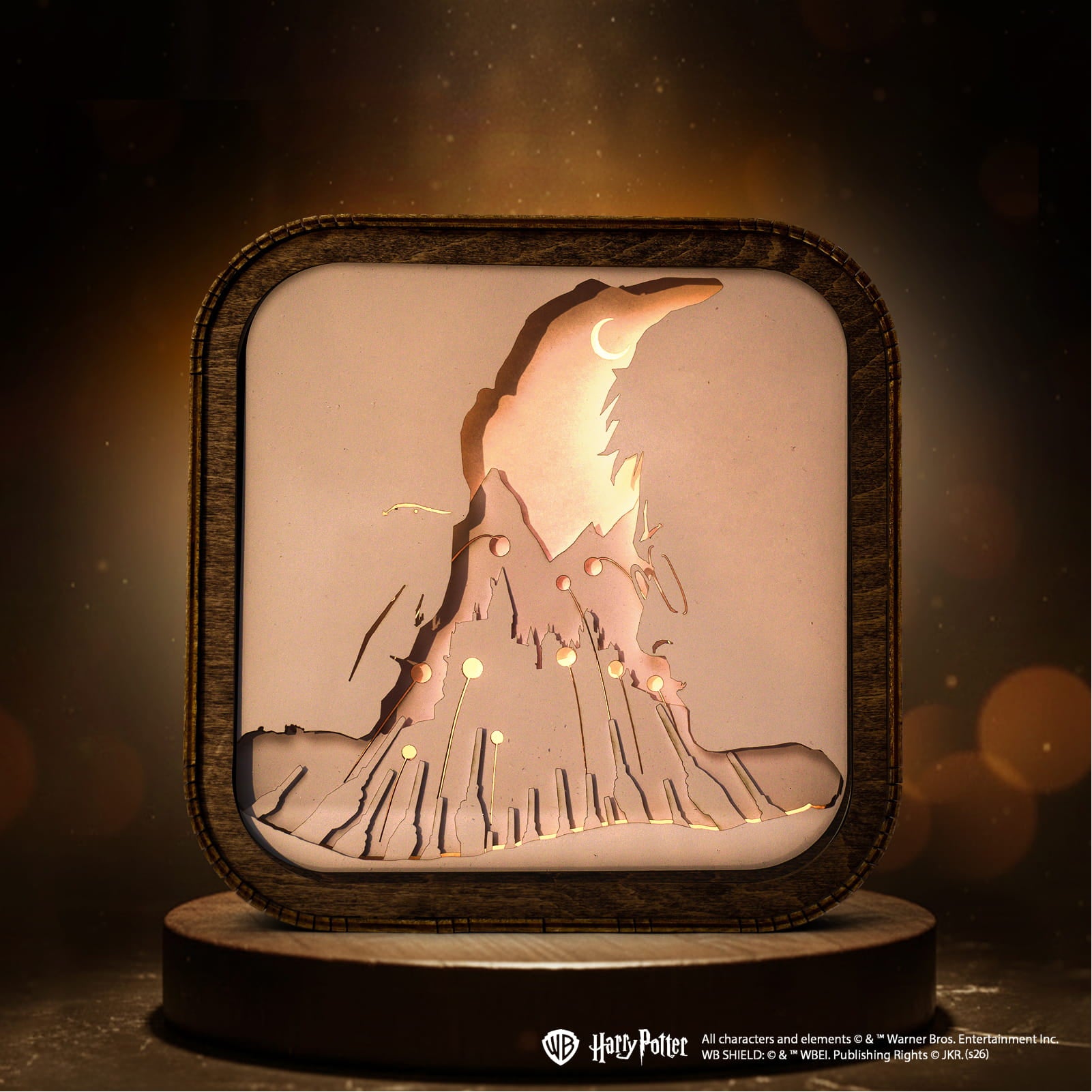 Wooden Paper Night Light - Light vs Darkness by Enjoy The Wood 