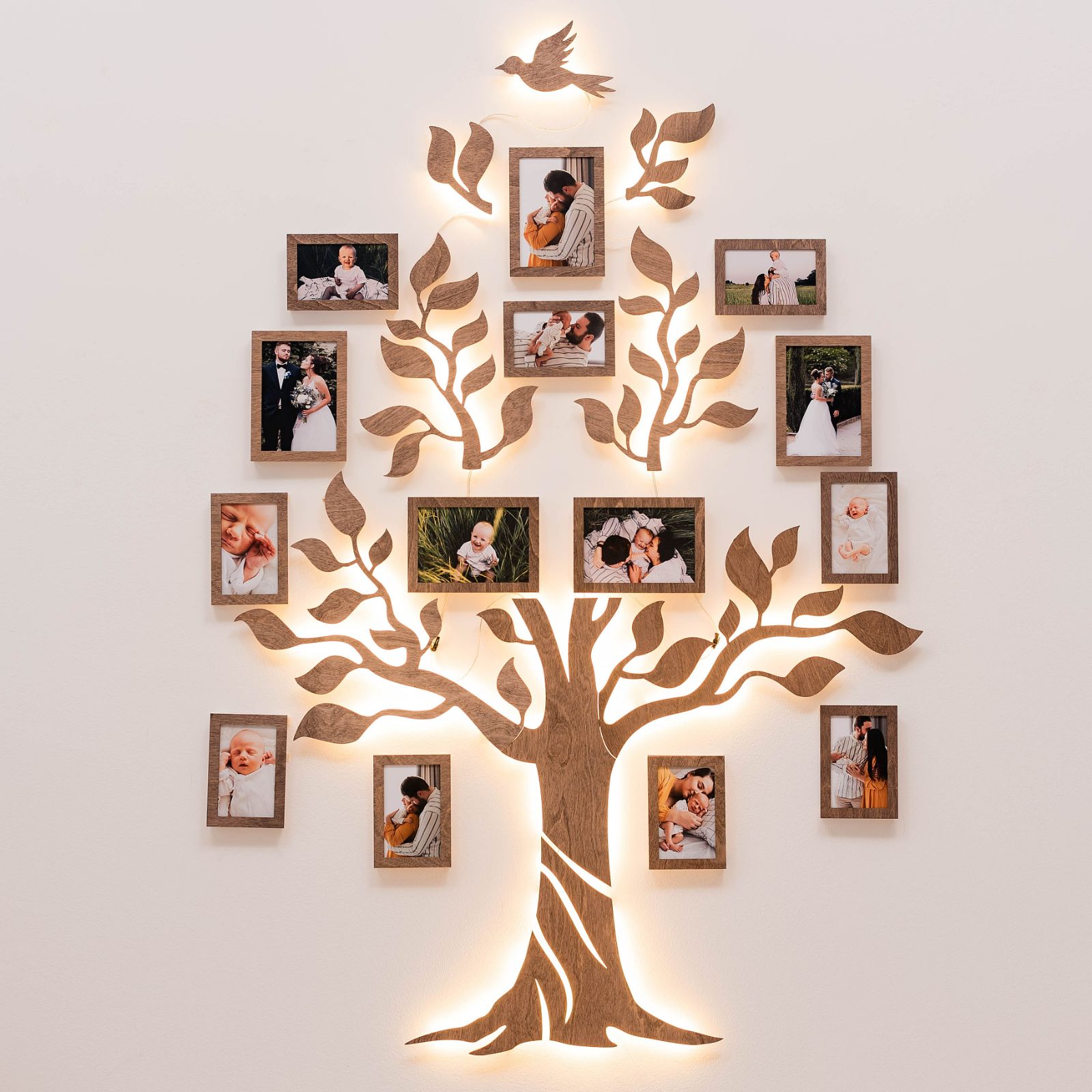 lighted family tree