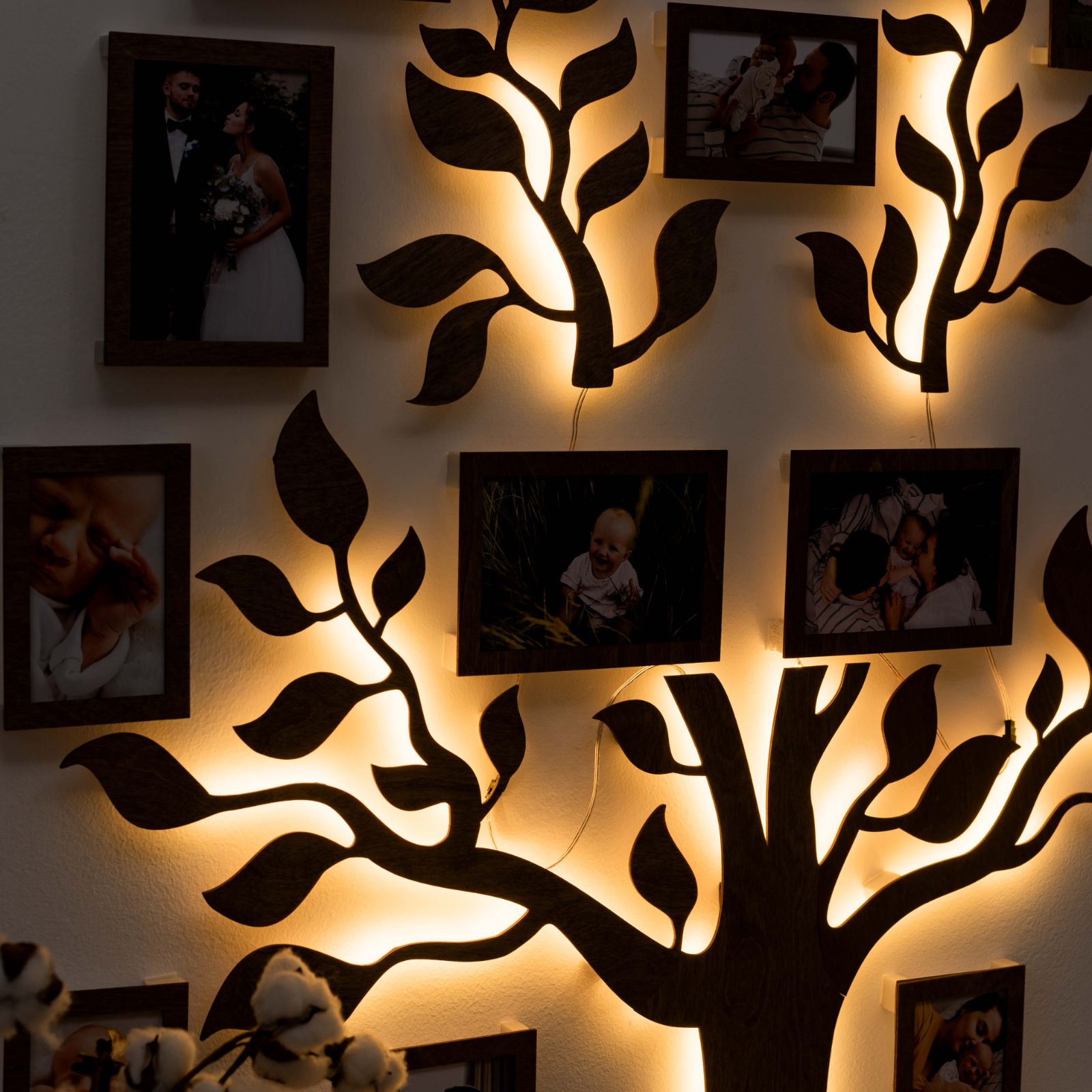 Wooden Led Family Tree - Nova • Enjoy The Wood