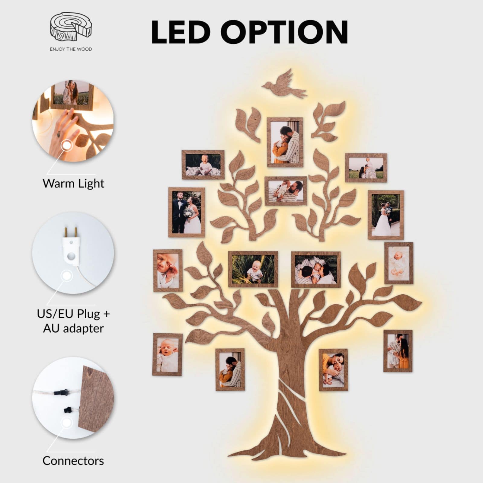 lighted family tree