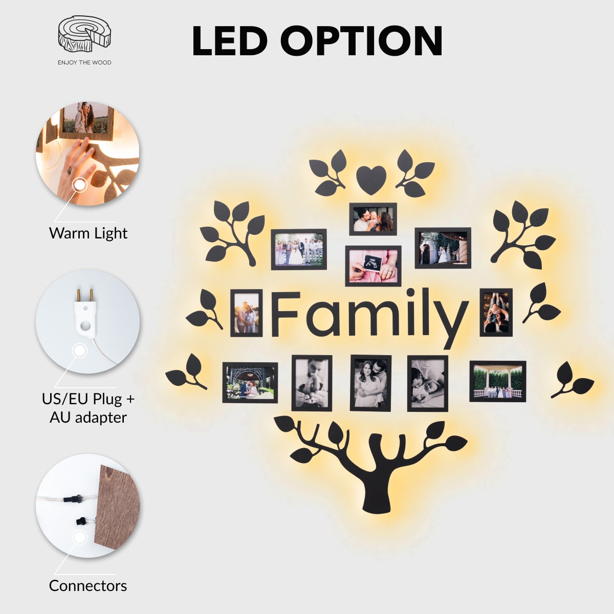 led light family tree